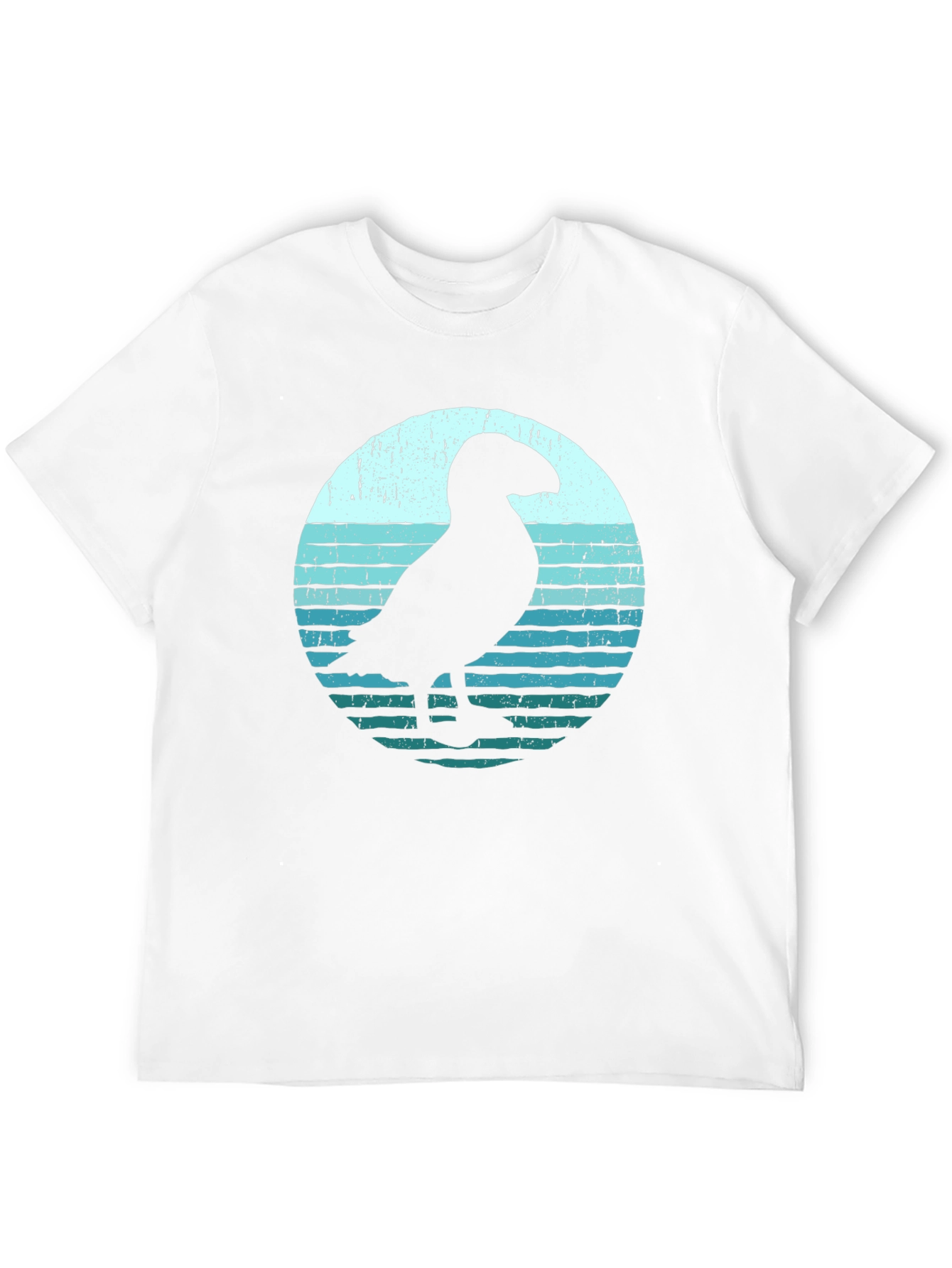 Black Puffin Silhouette Graphic Tee - Black view 12