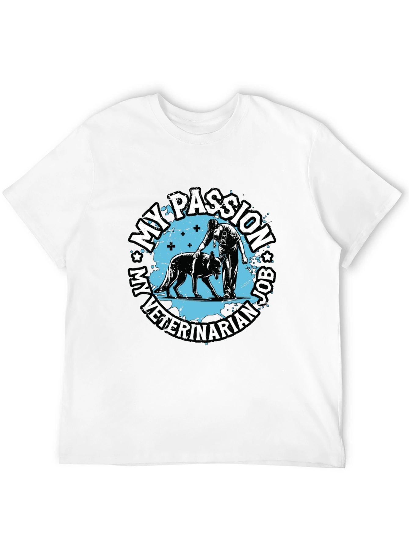 Veterinarian Passion Job T-Shirt - Dog Lover Tee - 12