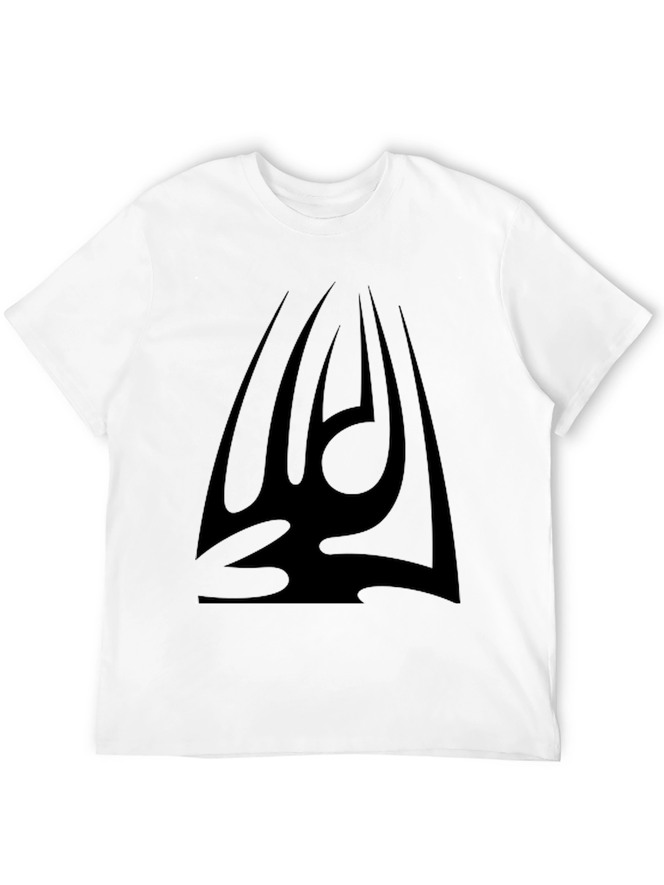 Black Bold Black Graphic Tee - Tribal Design view 12