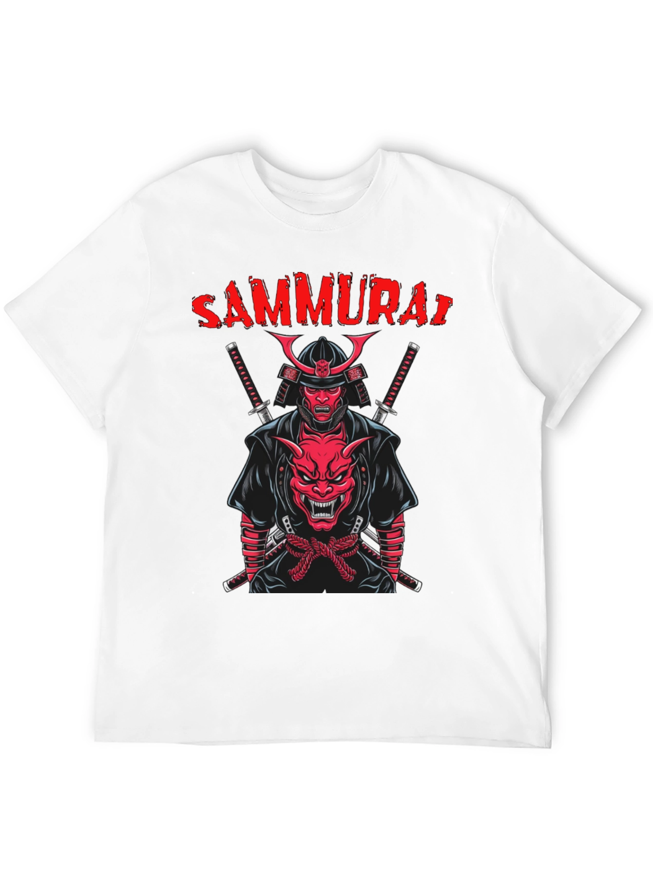 Black Samurai Graphic T-Shirt - Black view 12
