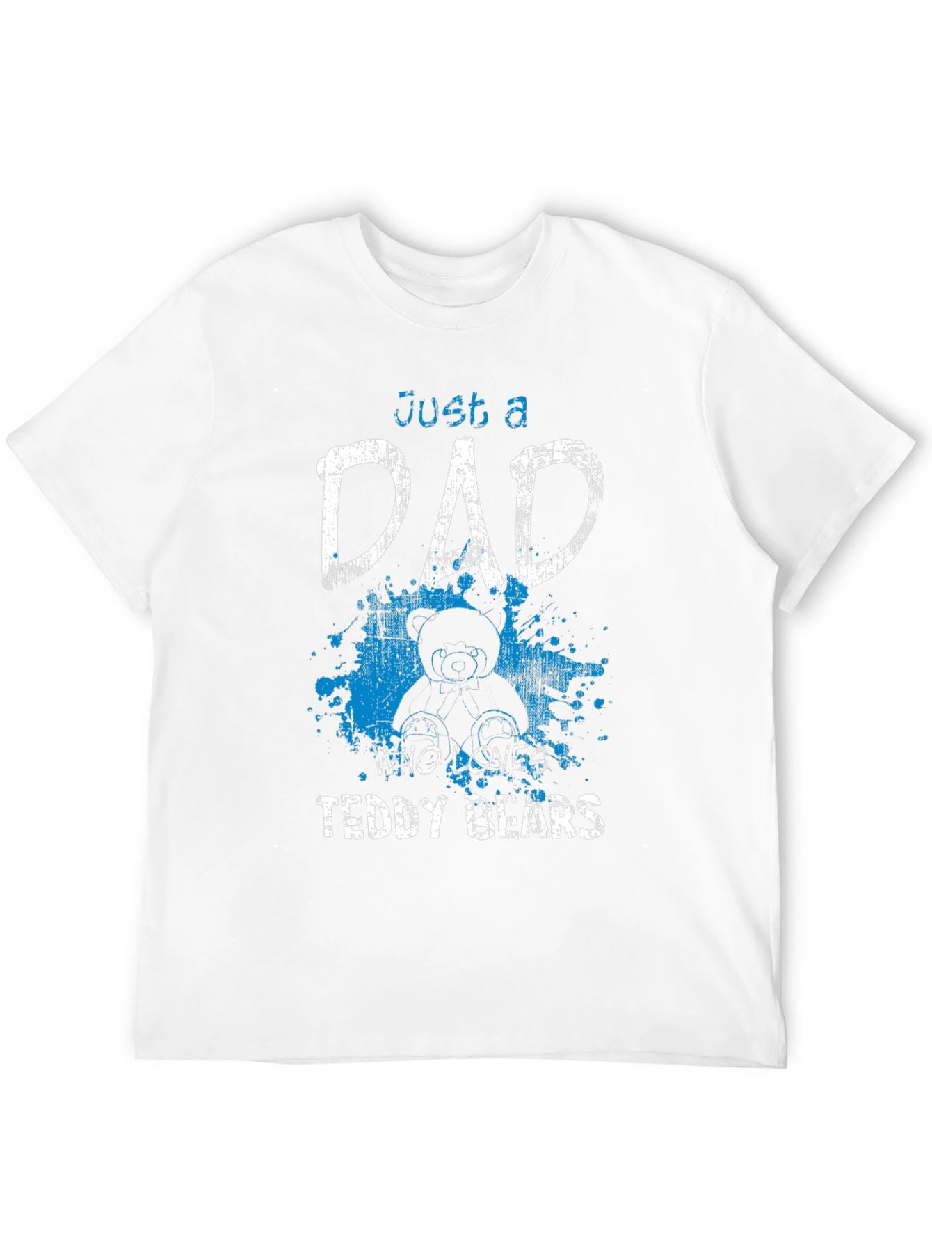 Black Just a Dad Who Loves Teddy Bears T-Shirt view 12