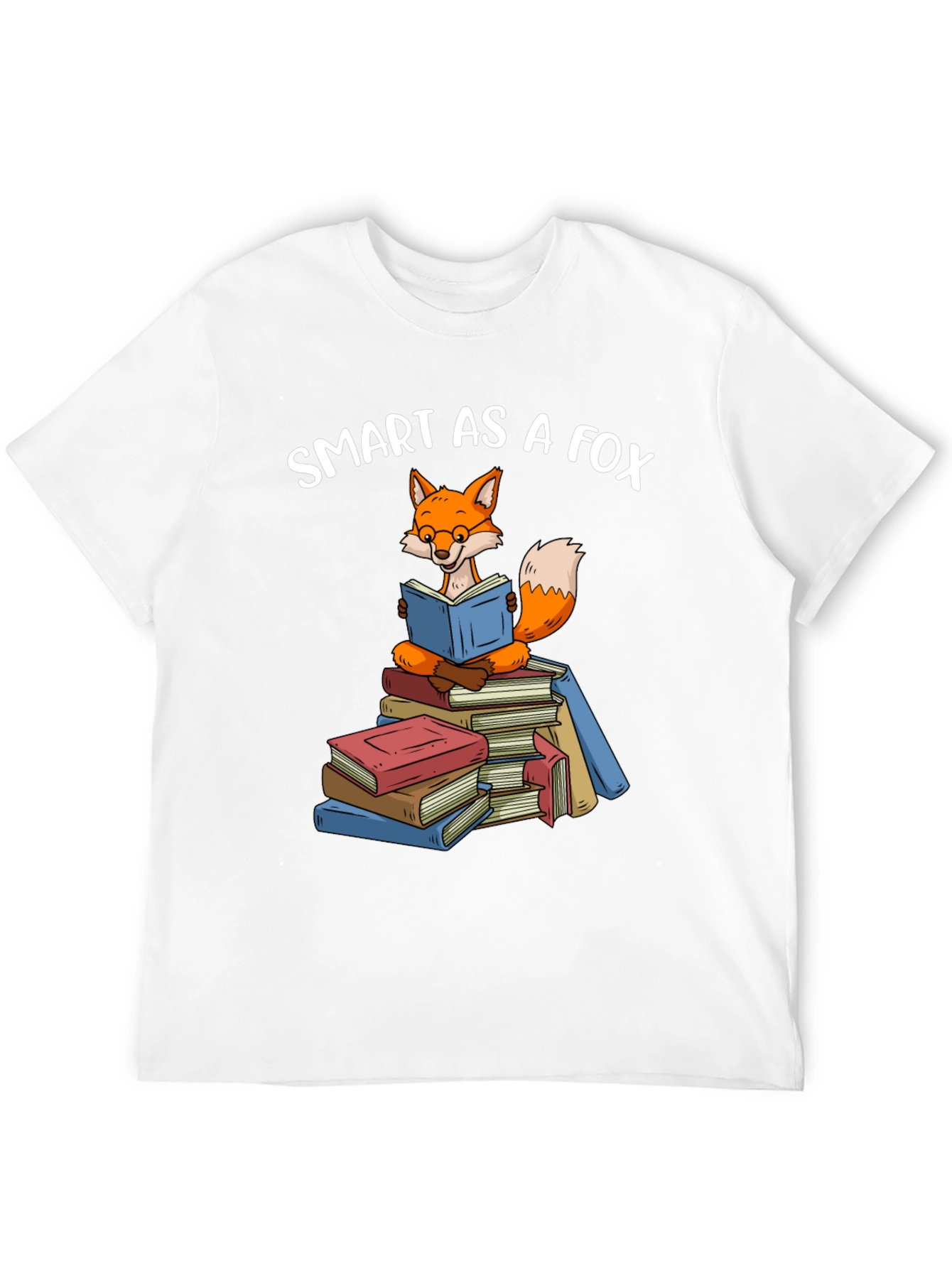 Black Smart As A Fox Book T-Shirt view 12