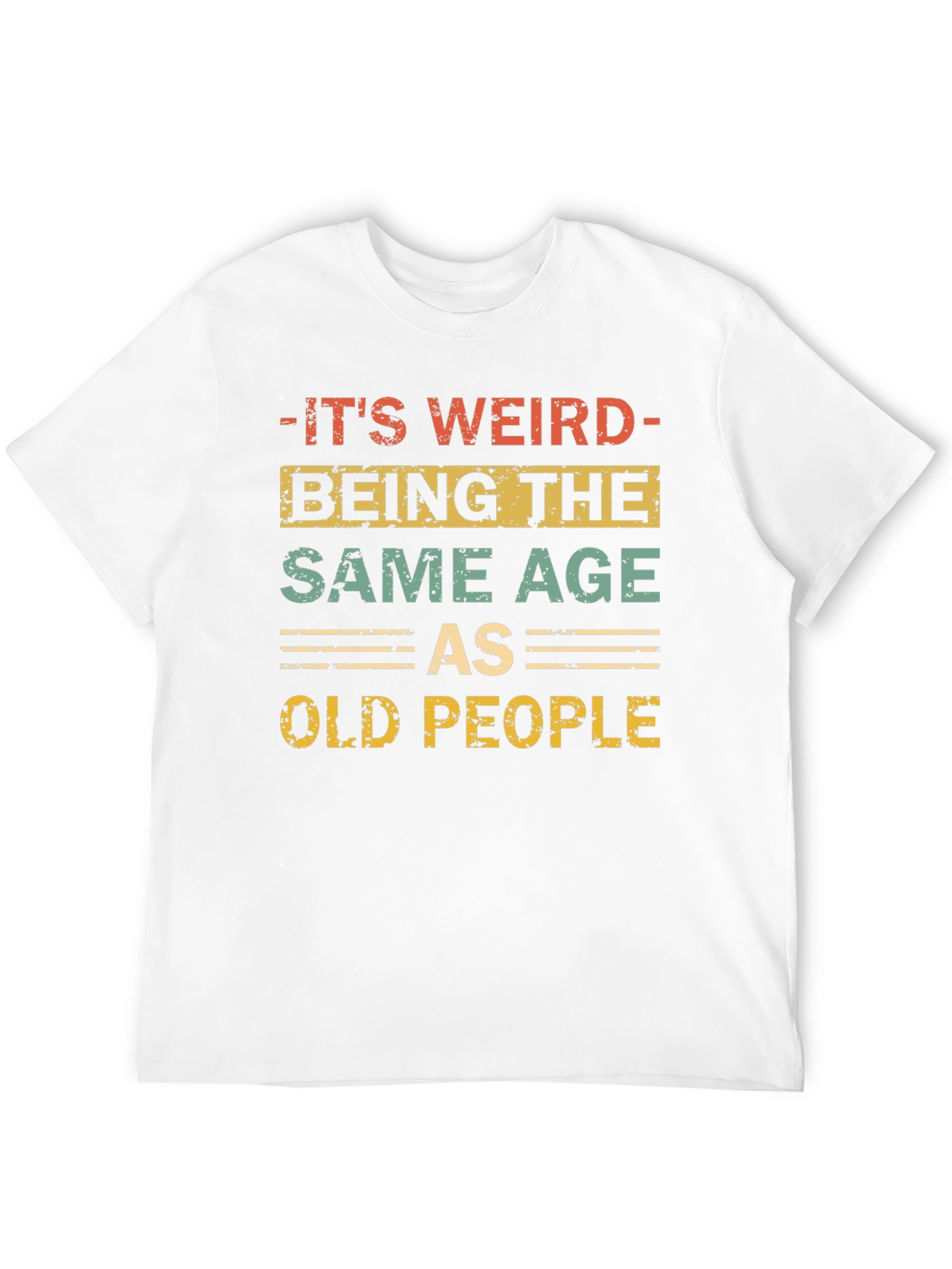 Black Funny "Same Age as Old People" Graphic Tee view 12