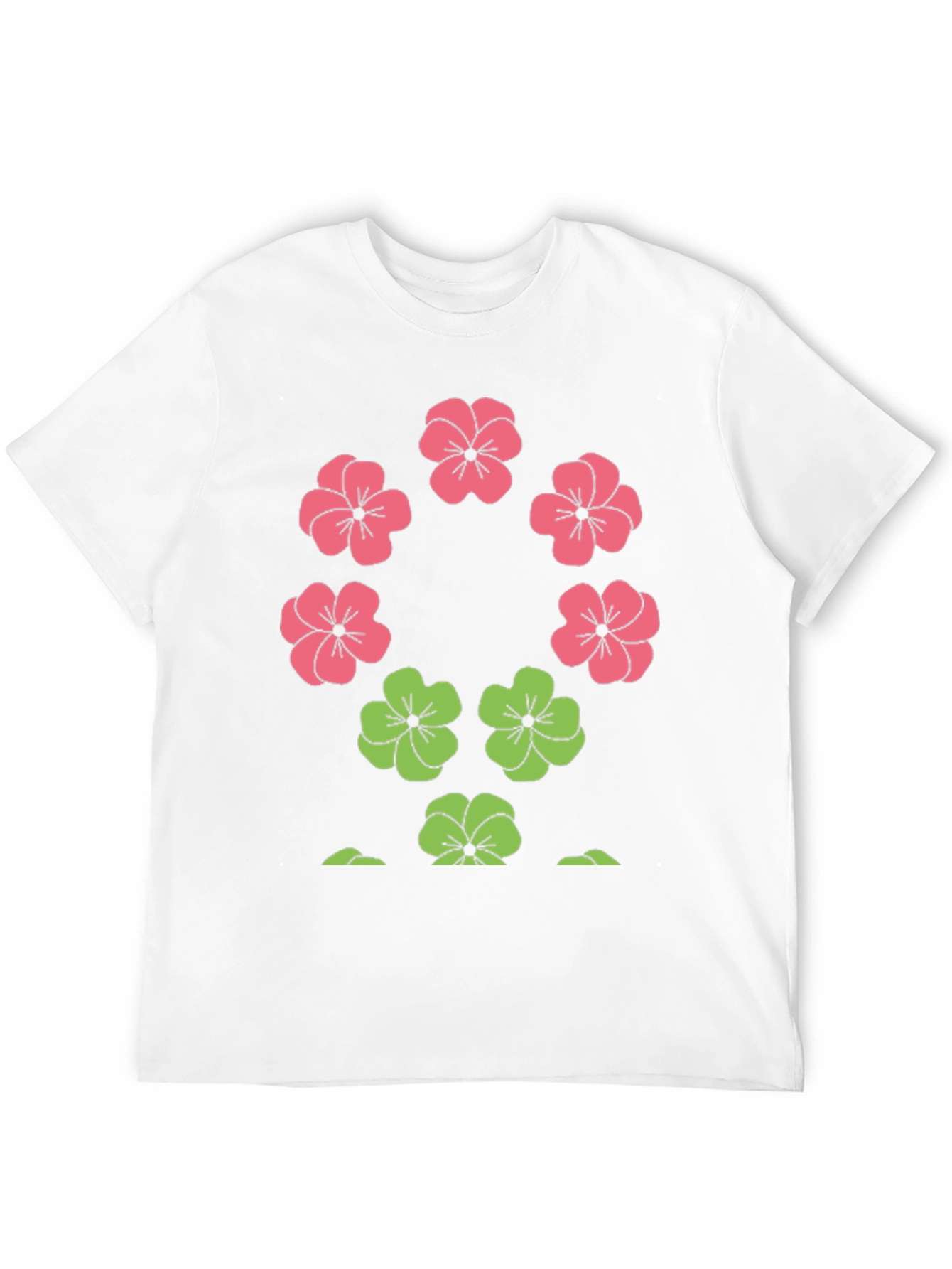 Black Floral Print Crew Neck T-Shirt view 12