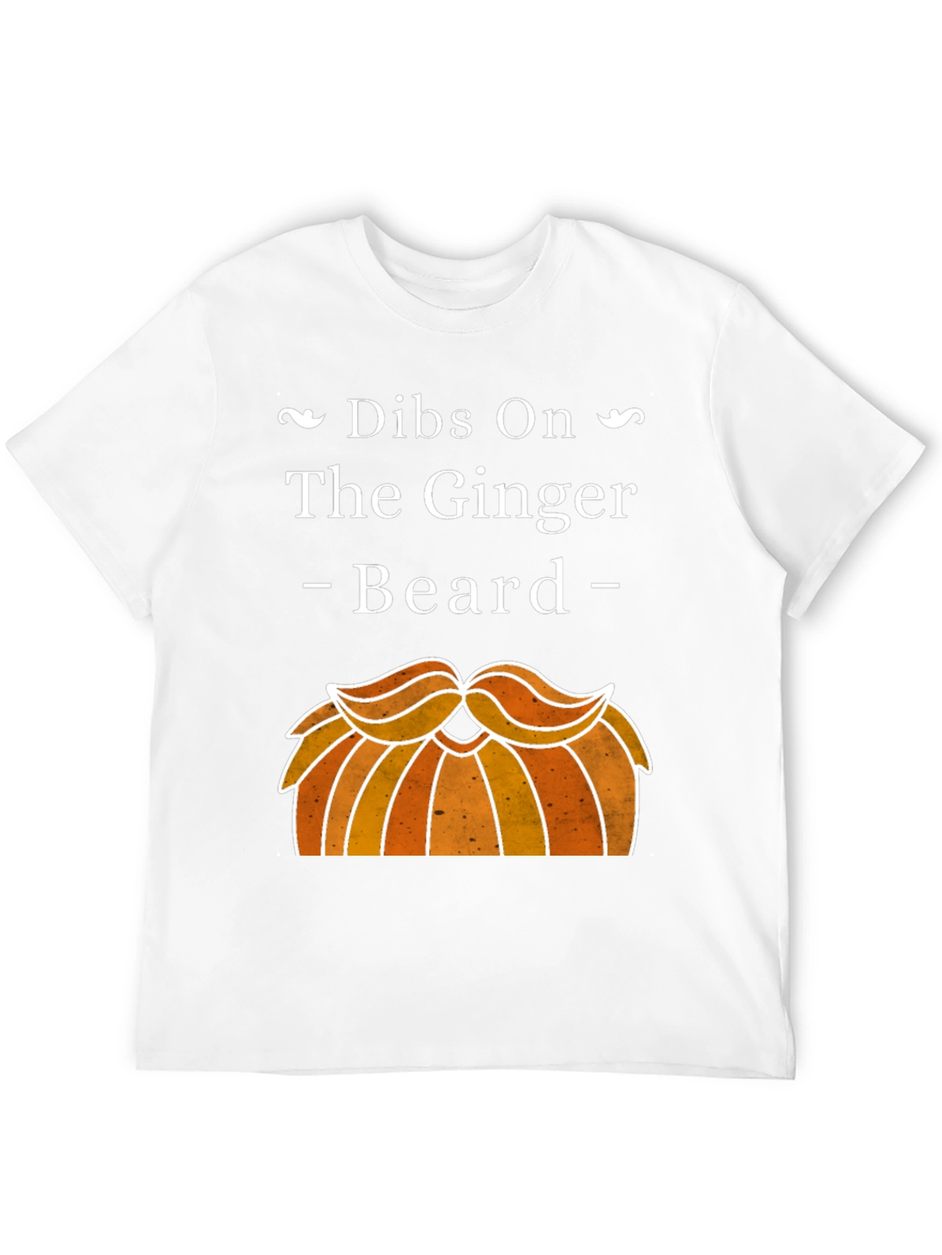 Black Dibs On The Ginger Beard Graphic T-Shirt view 12