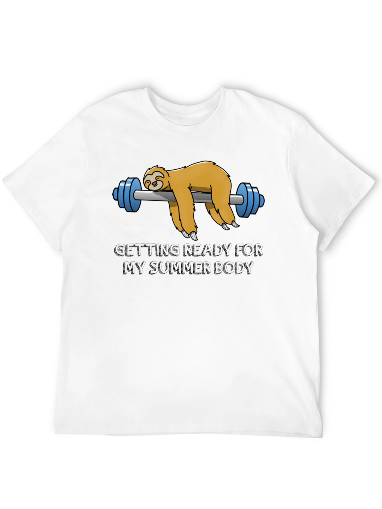 Black Sloth Summer Body Black T-Shirt view 12