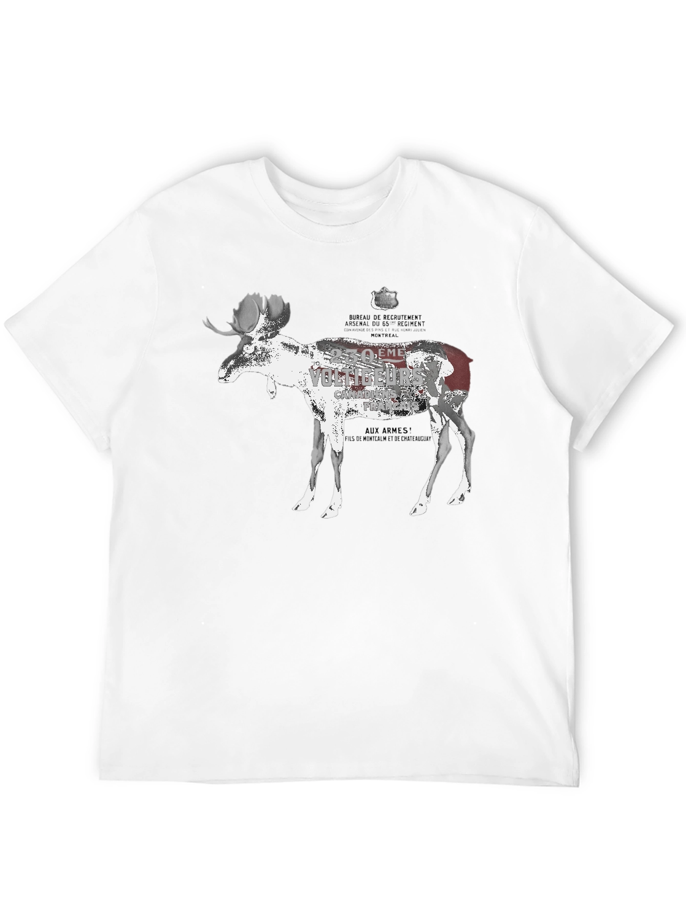 Black Moose Graphic Tee - Black Casual T-Shirt view 12