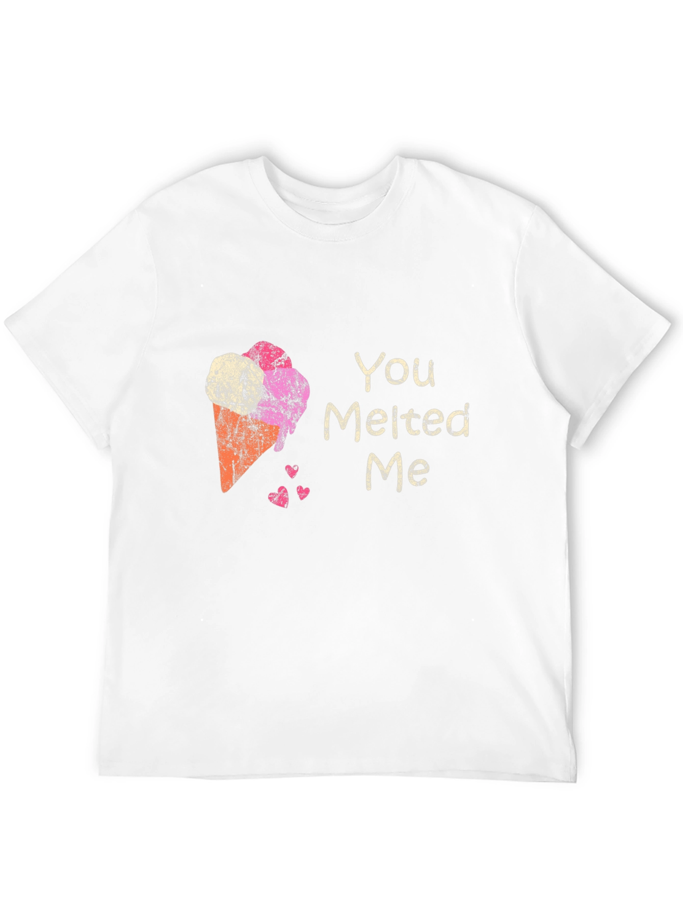 Black You Melted Me Ice Cream Graphic Tee view 12