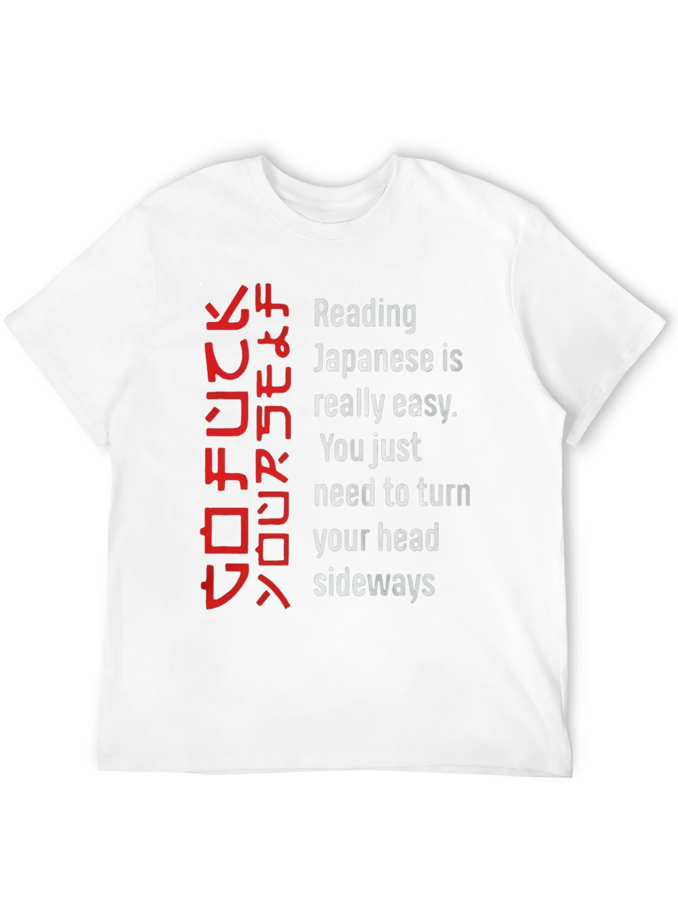 Black Funny Reading Japanese Shirt view 12
