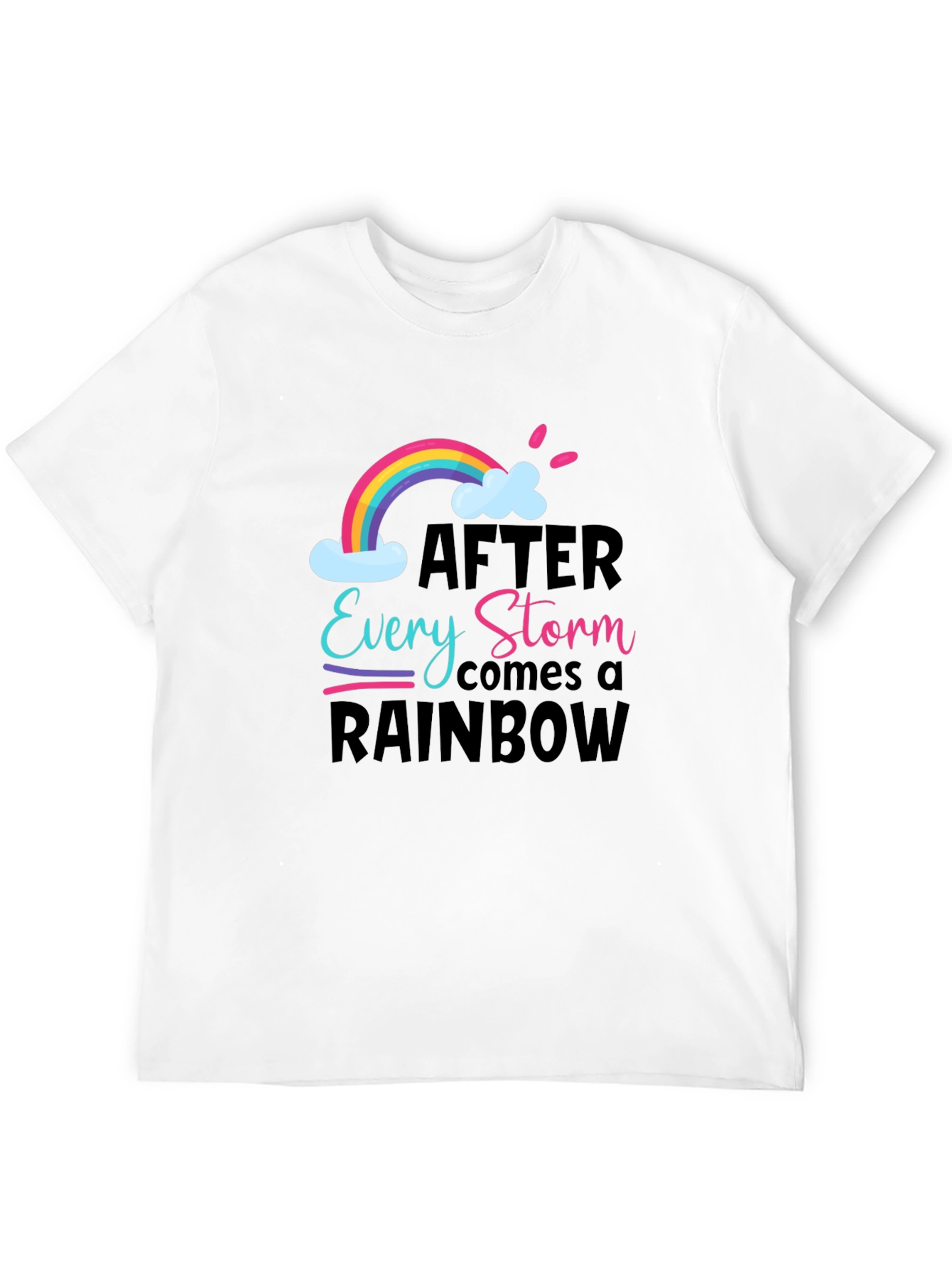 Black Rainbow After the Storm Graphic Tee view 12