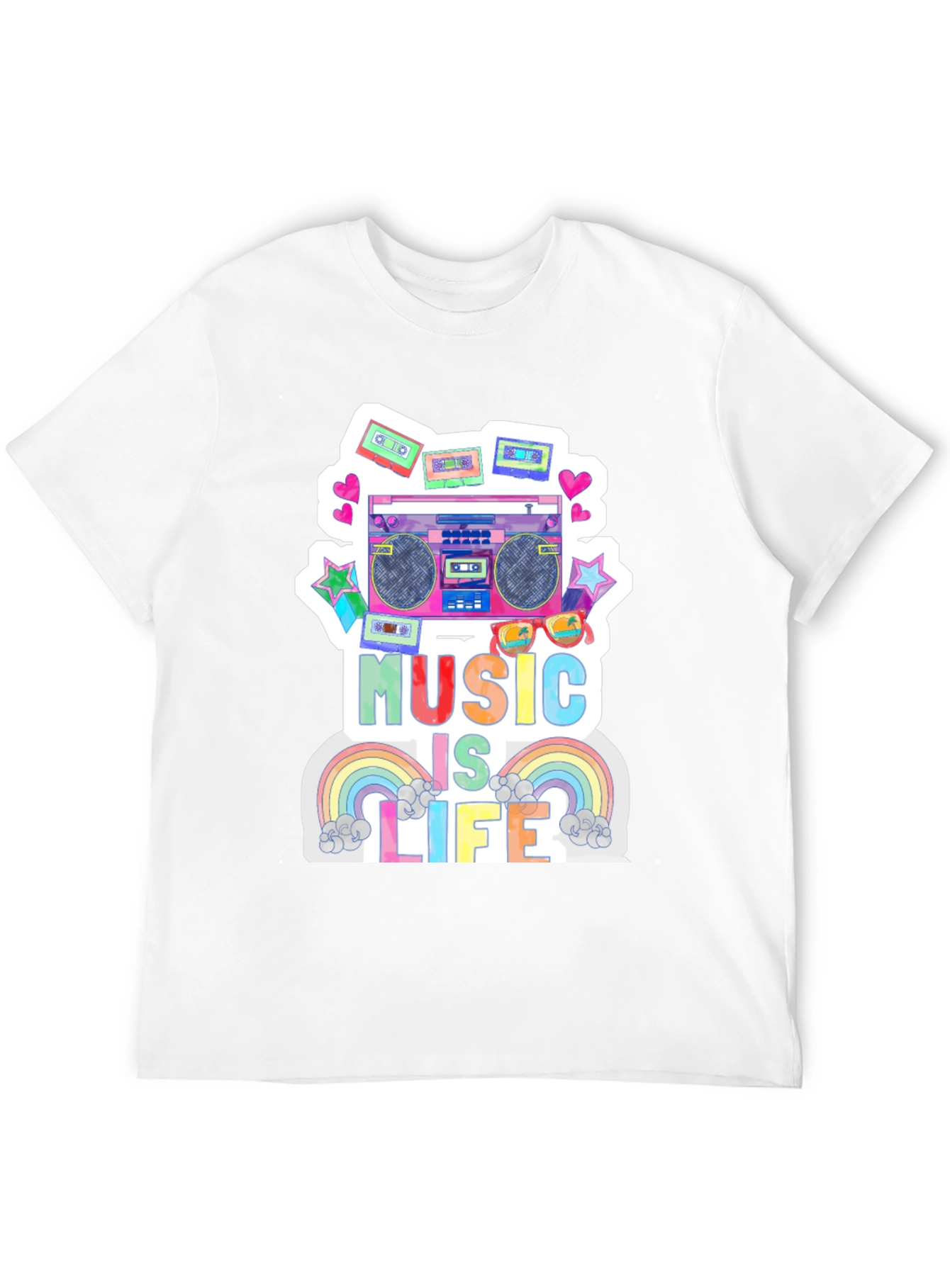 Black Music is Life Graphic Tee - Retro Boombox Design view 12