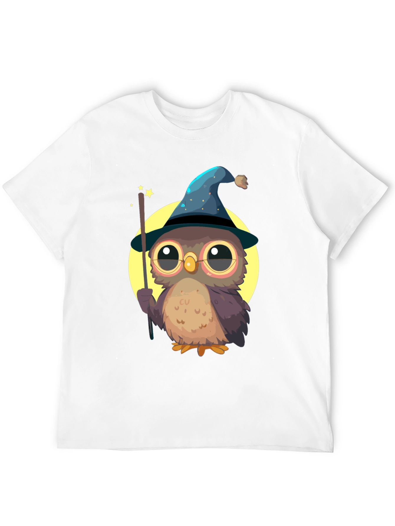 Black Wizard Owl T-Shirt - Cute & Quirky Tee for Magic Lovers view 12