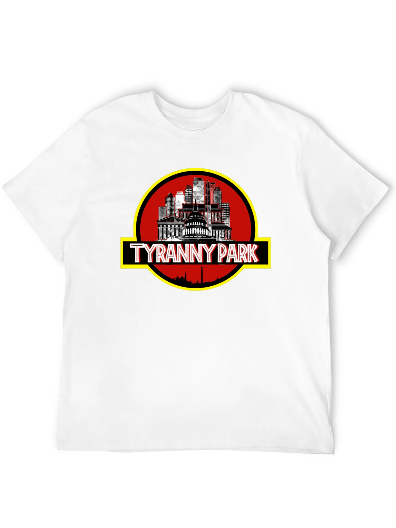 Black Tyranny Park Graphic T-Shirt - Political Statement Tee view 12