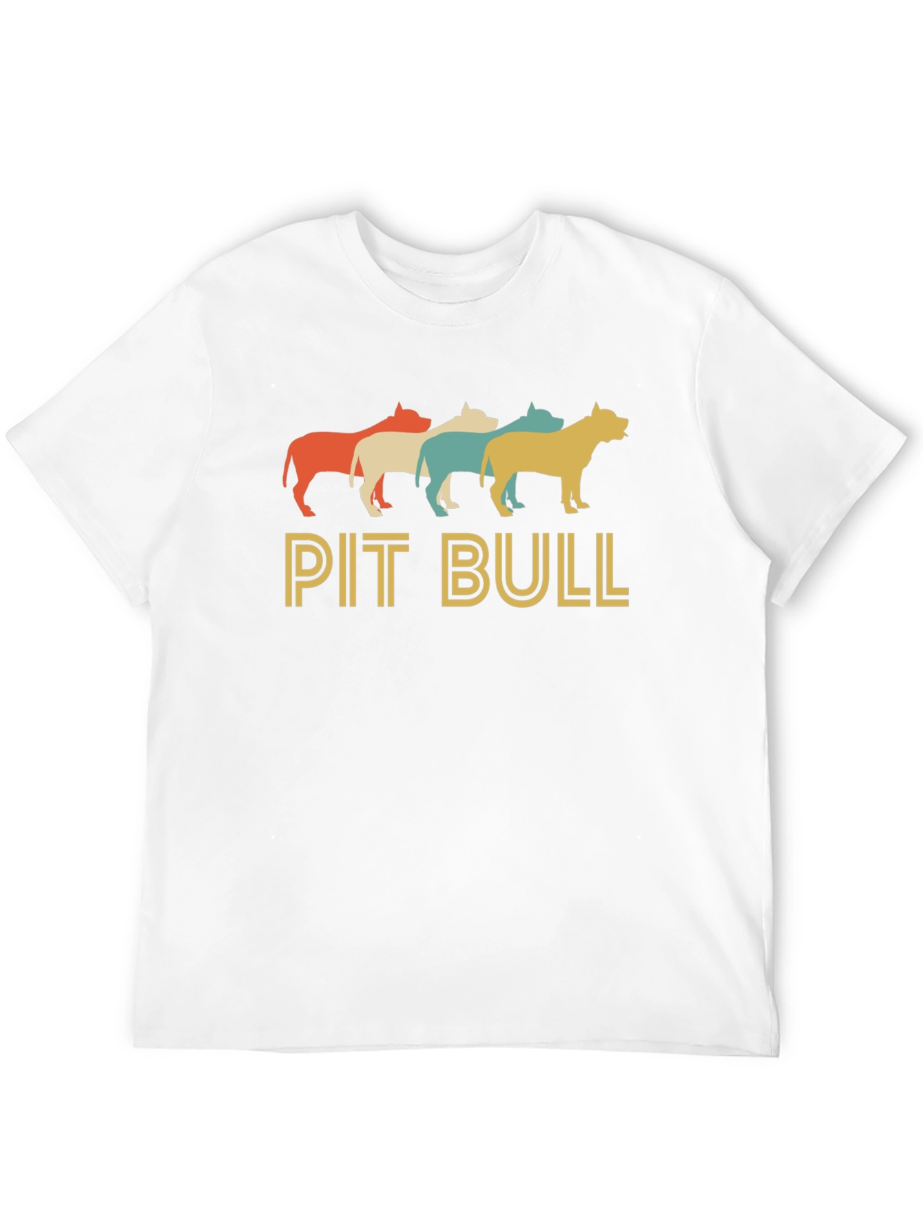 Black Retro Pit Bull Graphic Tee - Black Cotton Blend view 12