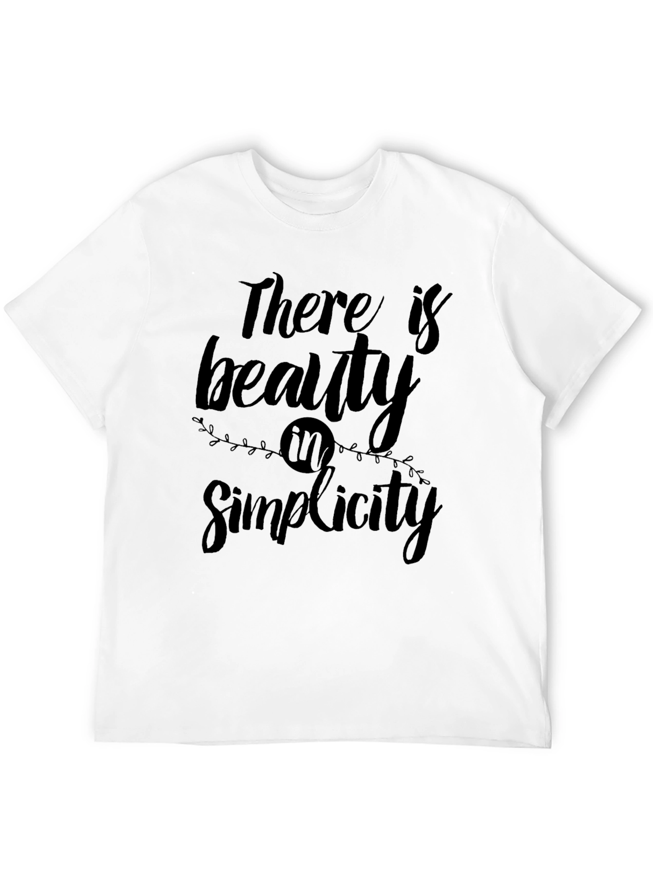 Black Beauty in Simplicity Black Graphic T-Shirt view 12