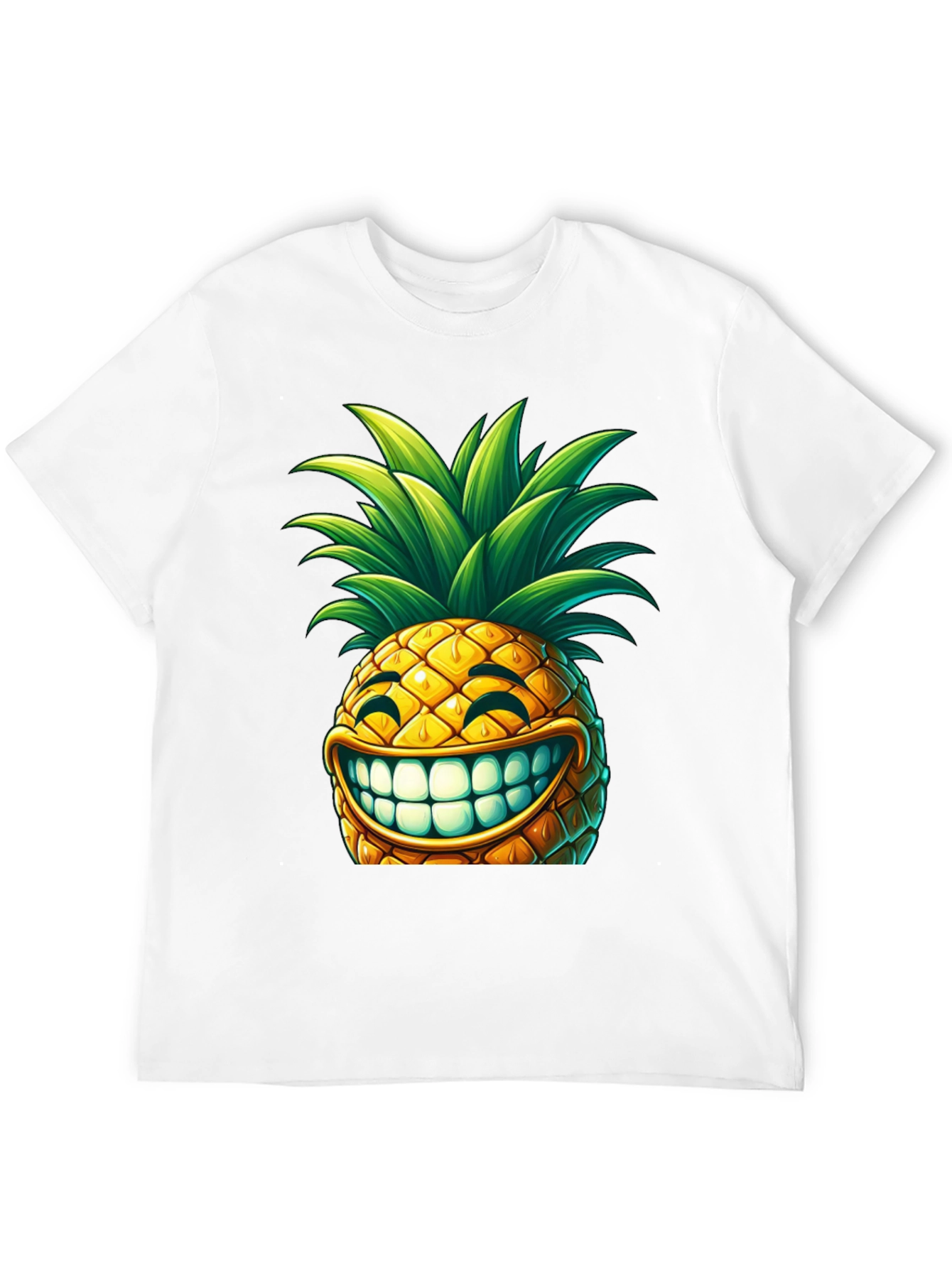 Black Funny Pineapple Graphic T-Shirt -  Unique Design view 12