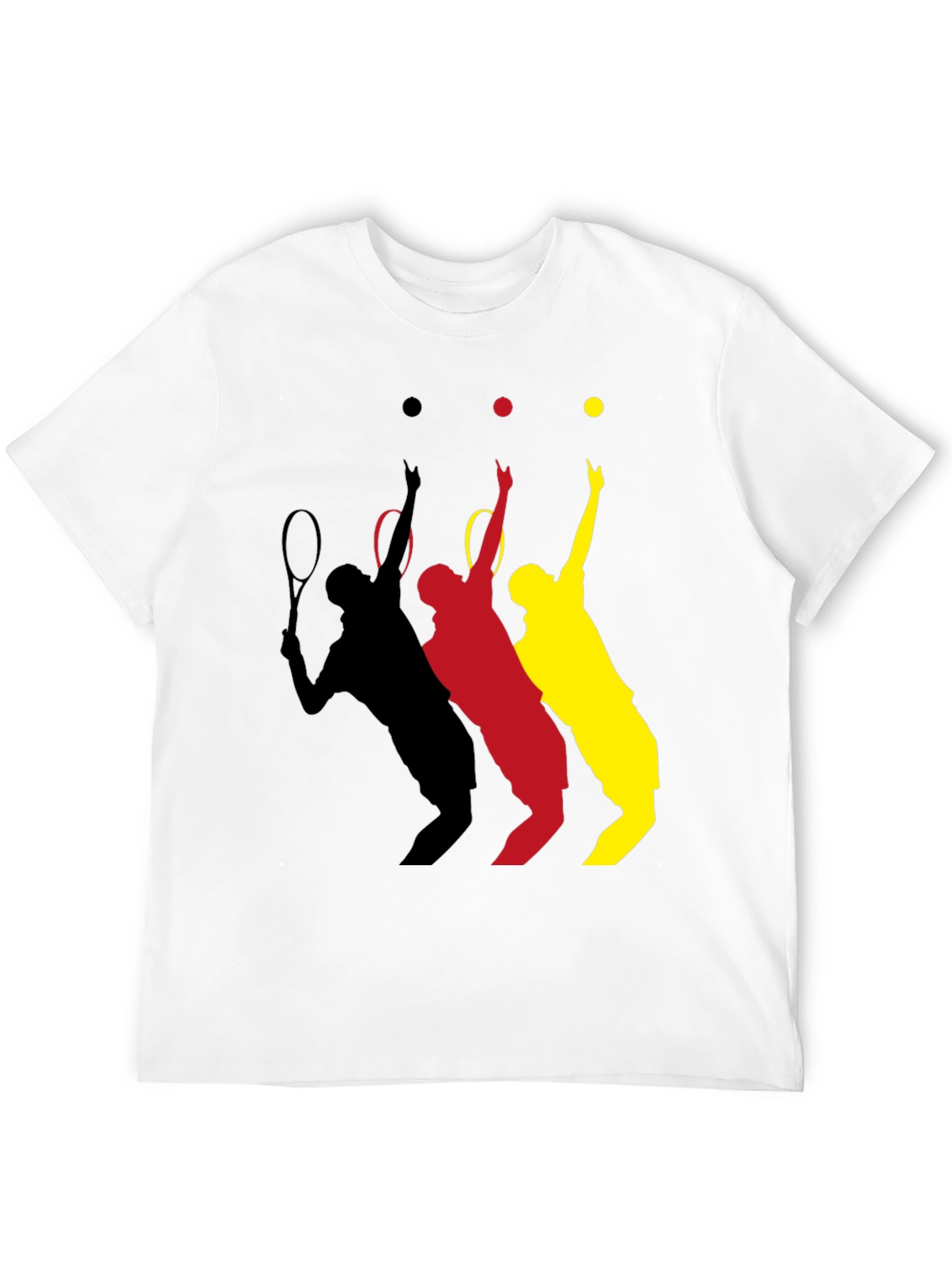 Black Tennis Player T-Shirt - Black view 12
