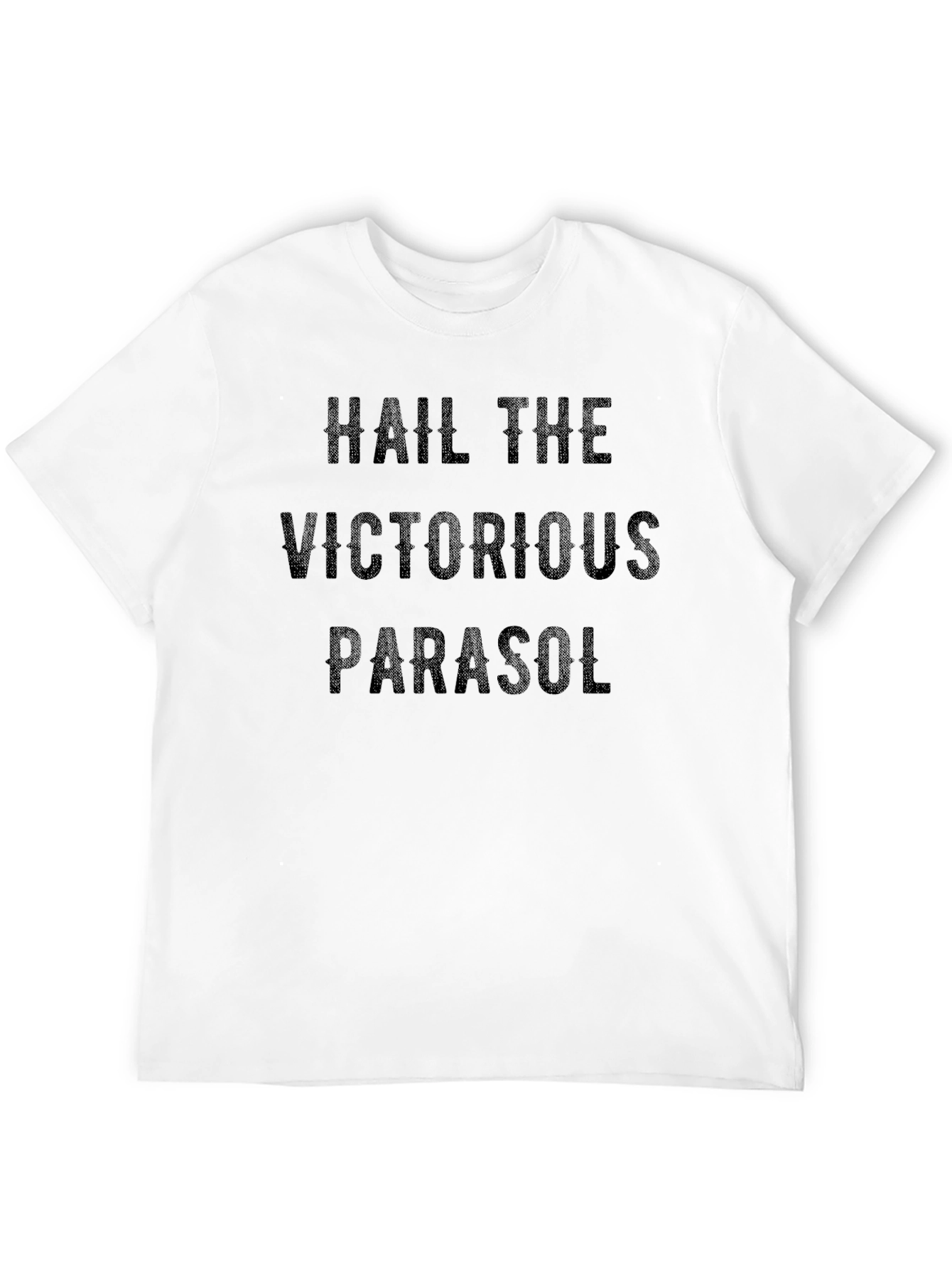 Black Hail The Victorious Parasol Graphic Tee view 12