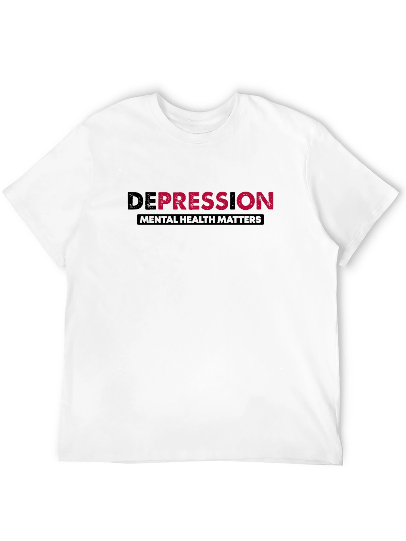 Black Depression Mental Health Matters T-Shirt view 12