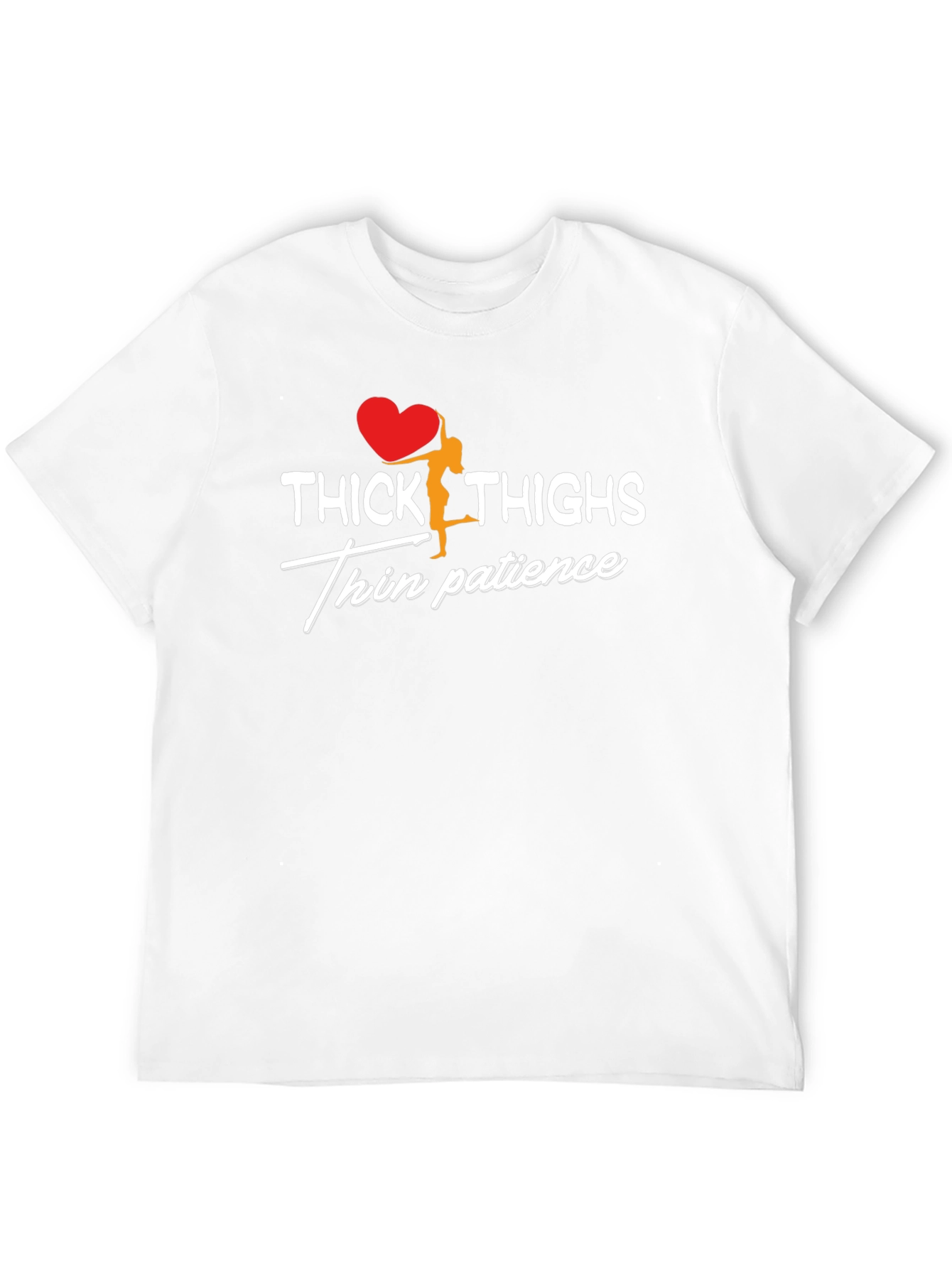 Black Thick Thighs Thin Patience Graphic T-Shirt view 12