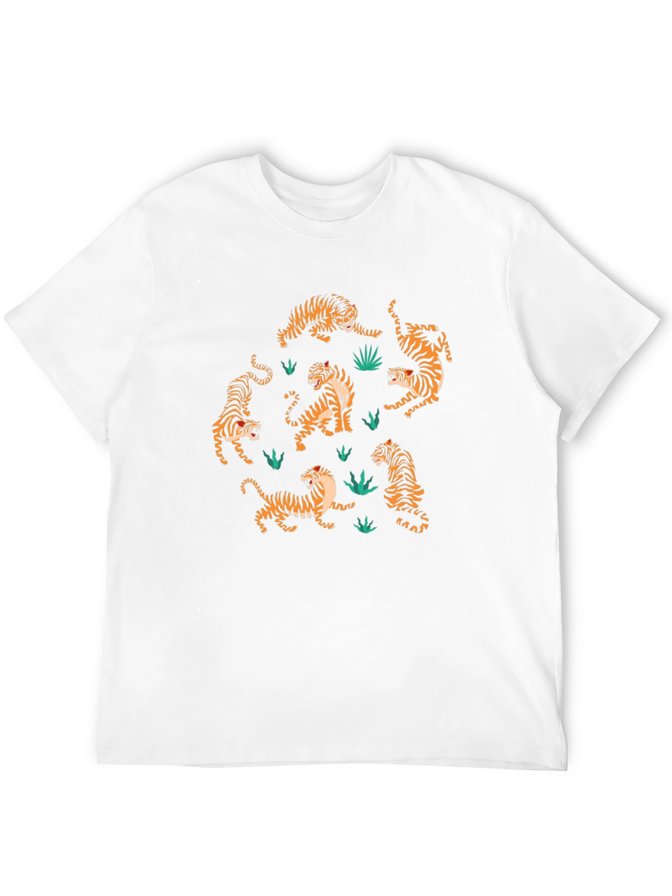 Black Tiger Print Black T-Shirt: Stylish Animal Design view 12