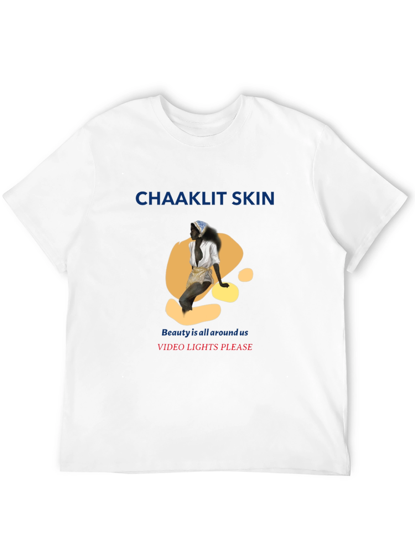 Black Unique Graphic T-Shirt - 'Chaaklit Skin' Design view 12