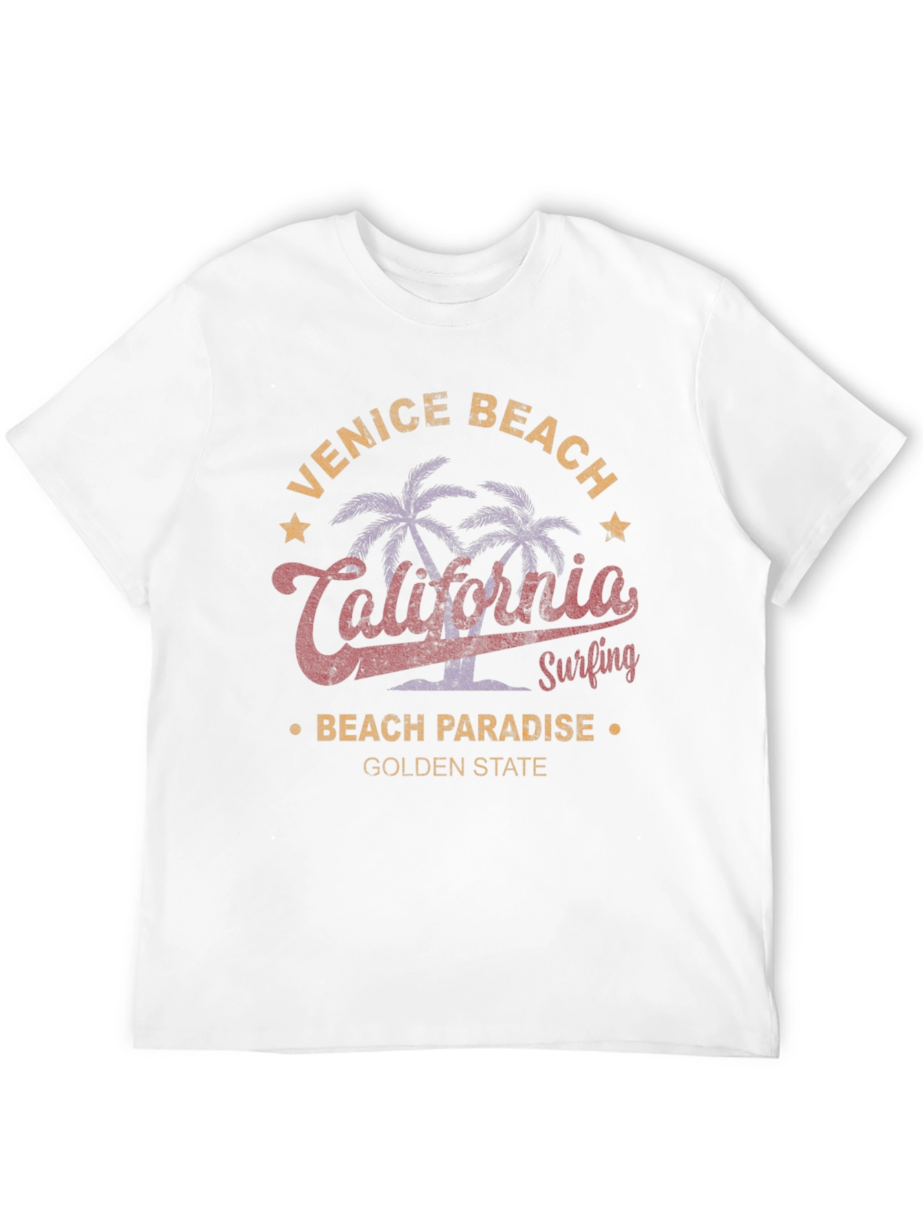 Black Venice Beach California Surfing Graphic T-Shirt view 12