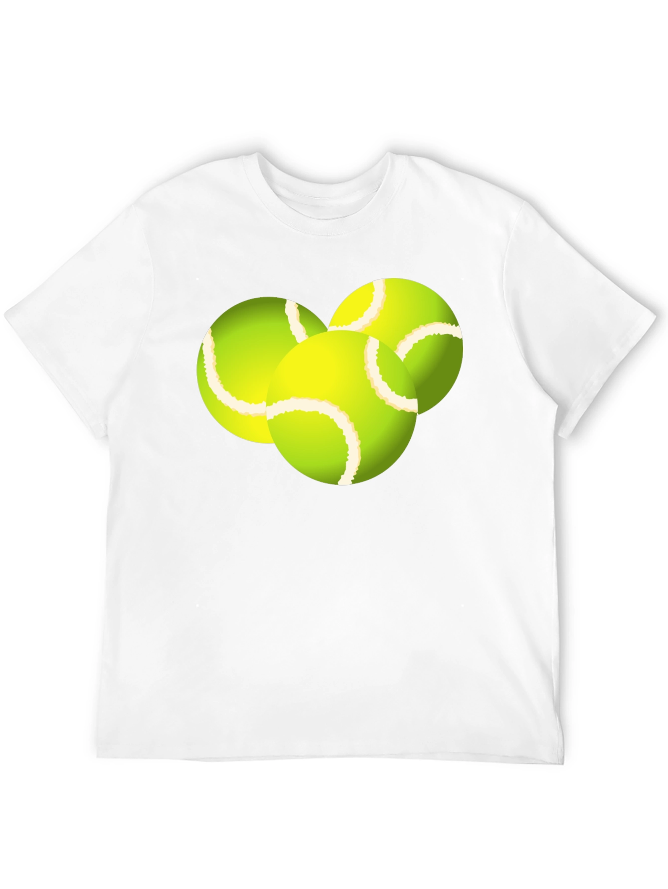 Tennis Balls Graphic Tee - Black Cotton T-Shirt - 12