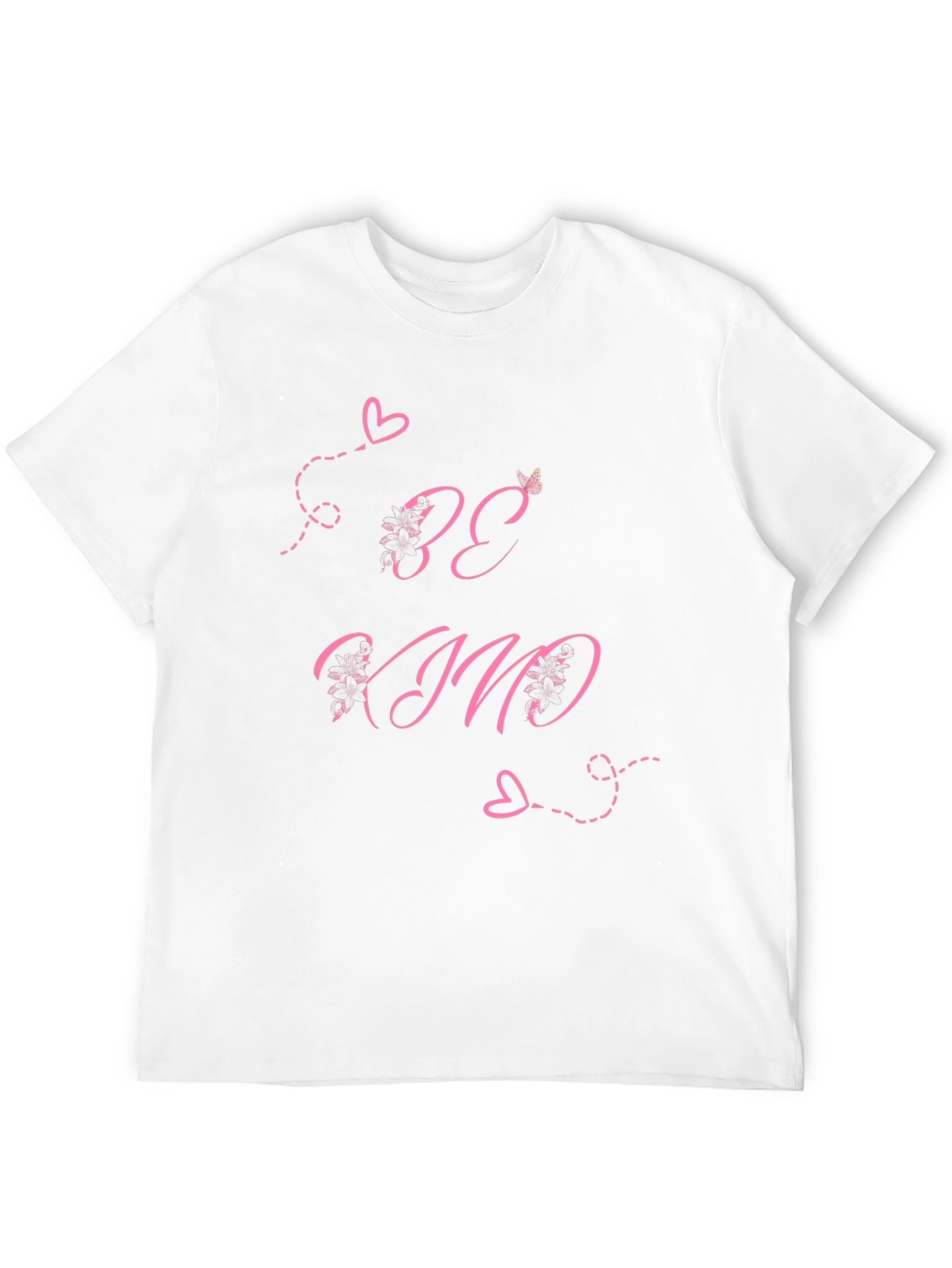 Black Be Kind Black T-Shirt with Pink Heart Details view 12
