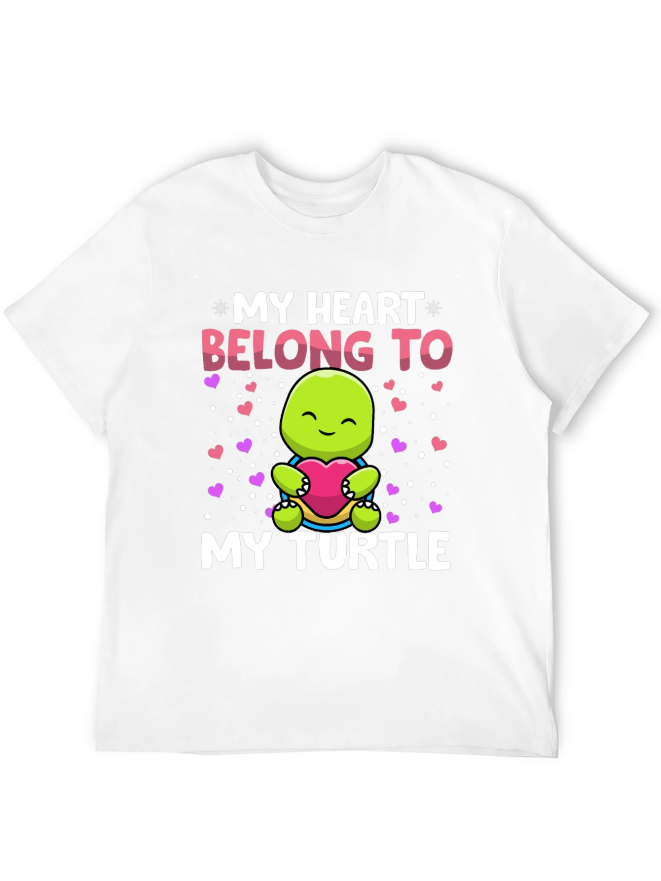 Black My Heart Belongs To My Turtle T-Shirt view 12