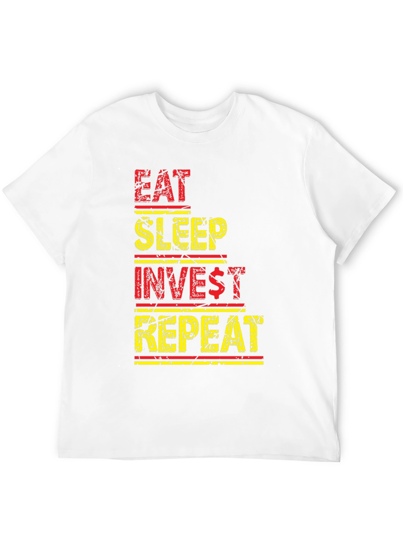 Black Eat Sleep Invest Repeat Black Graphic Tee view 12