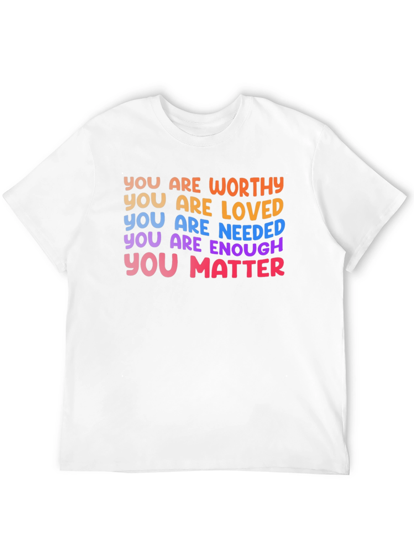 Black Affirmation T-Shirt: You Are Worthy, Loved, Enough view 12