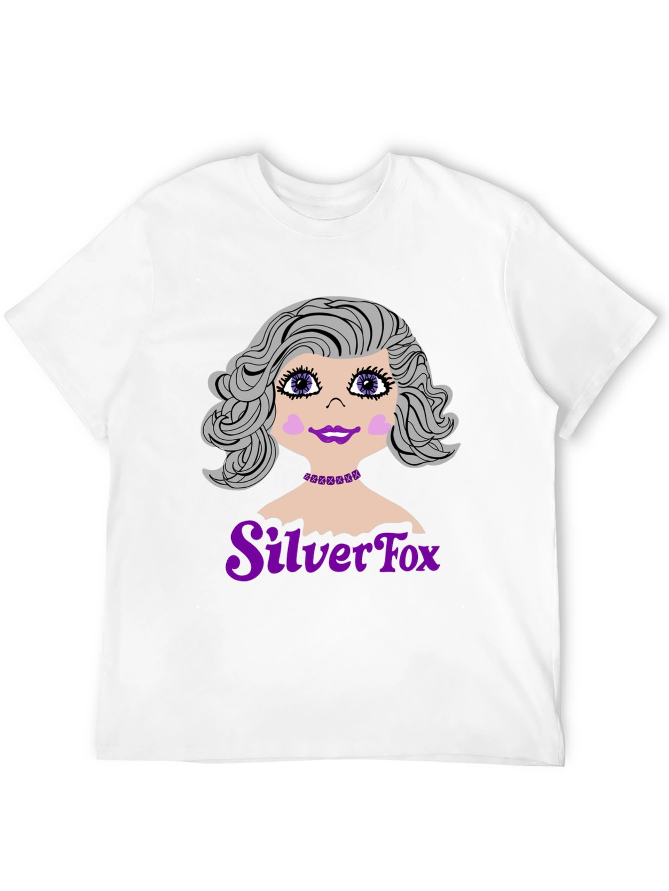 Black Silver Fox Graphic T-Shirt view 12