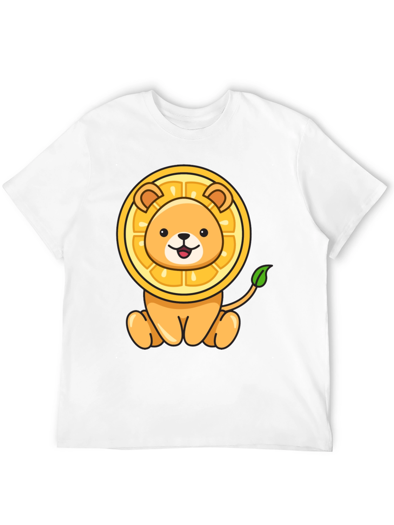 Black Lion-Orange Graphic Tee - Fun & Unique Design view 12