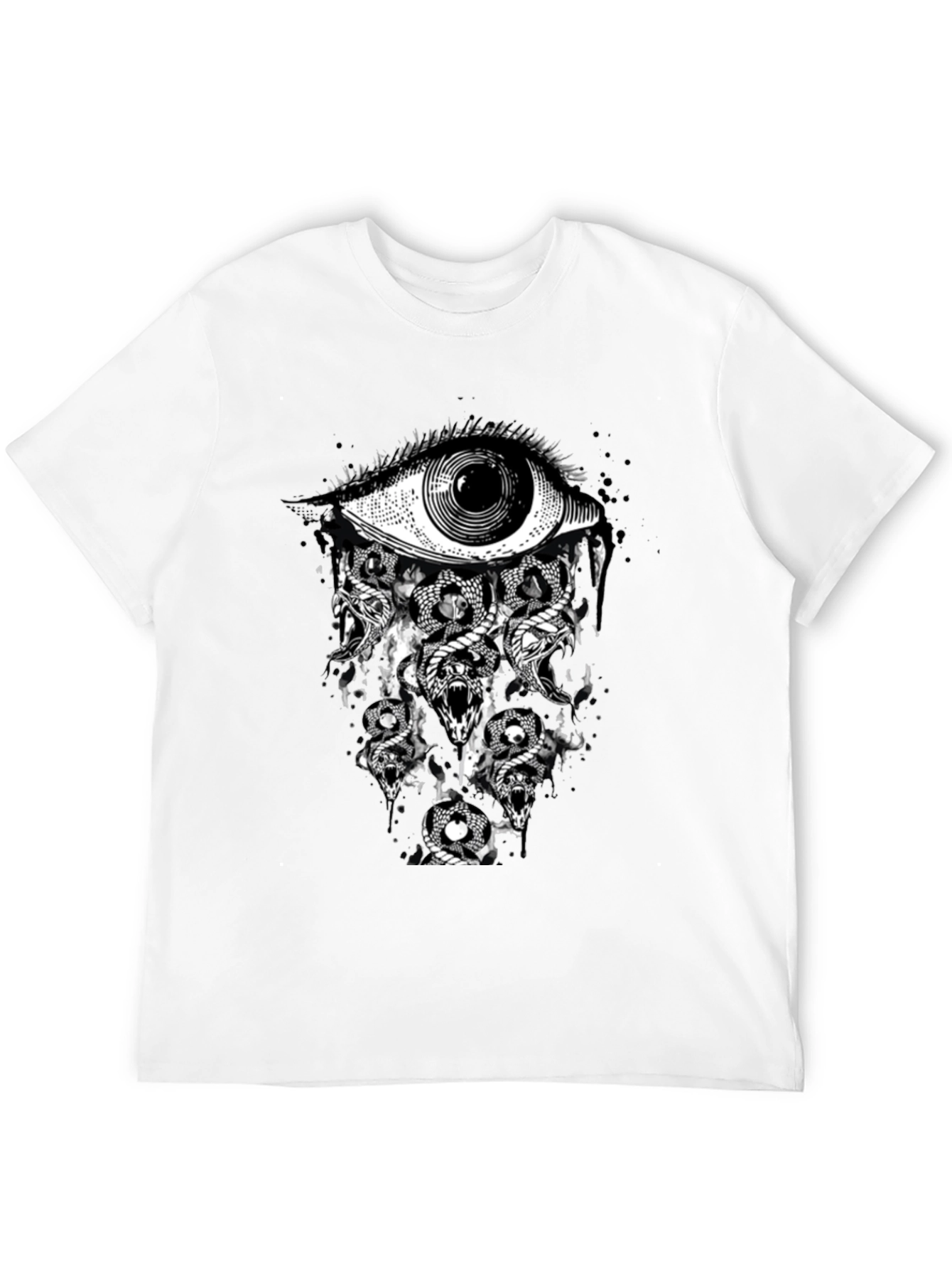 Black Eye & Snakes Graphic Tee - Black view 12