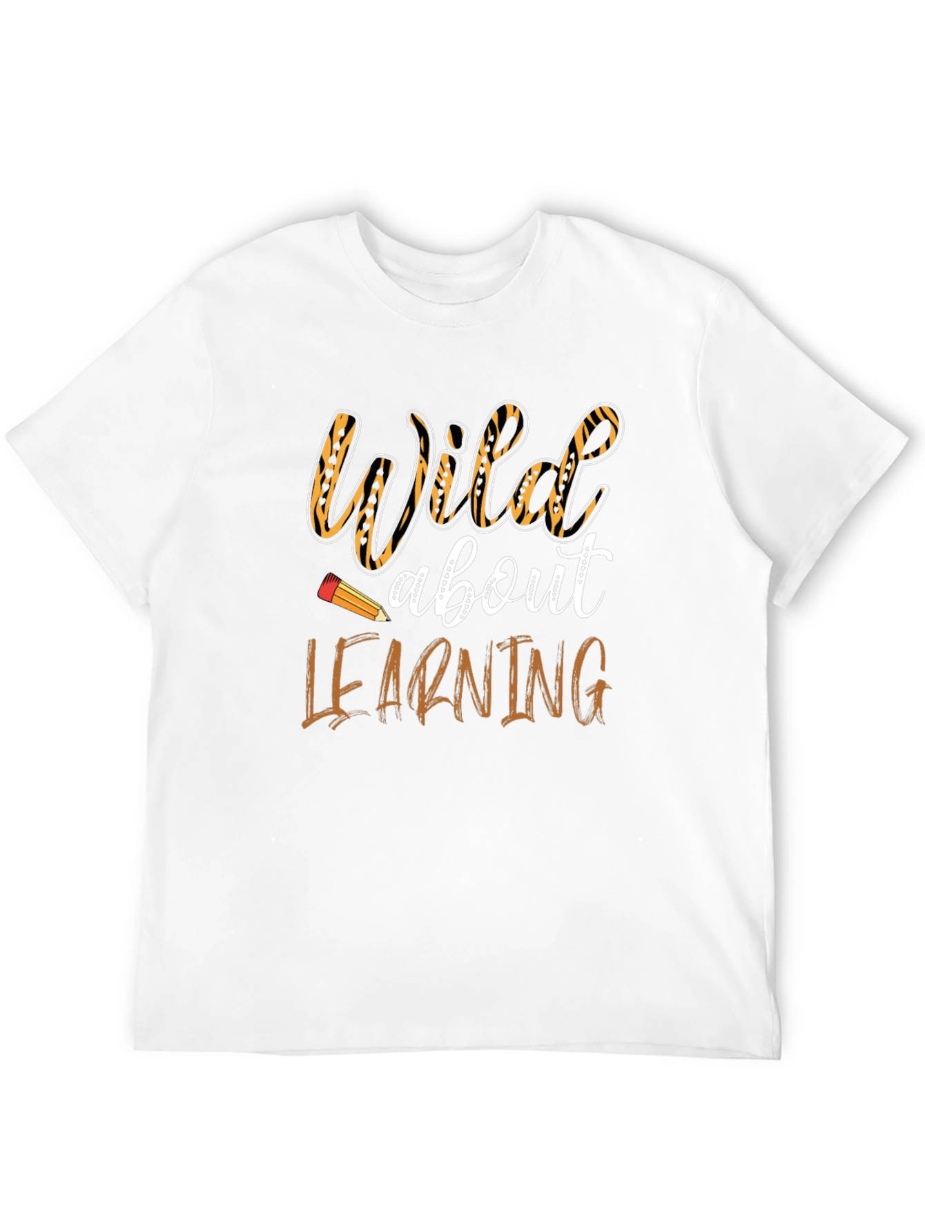 Black Wild About Learning T-Shirt - Black view 12