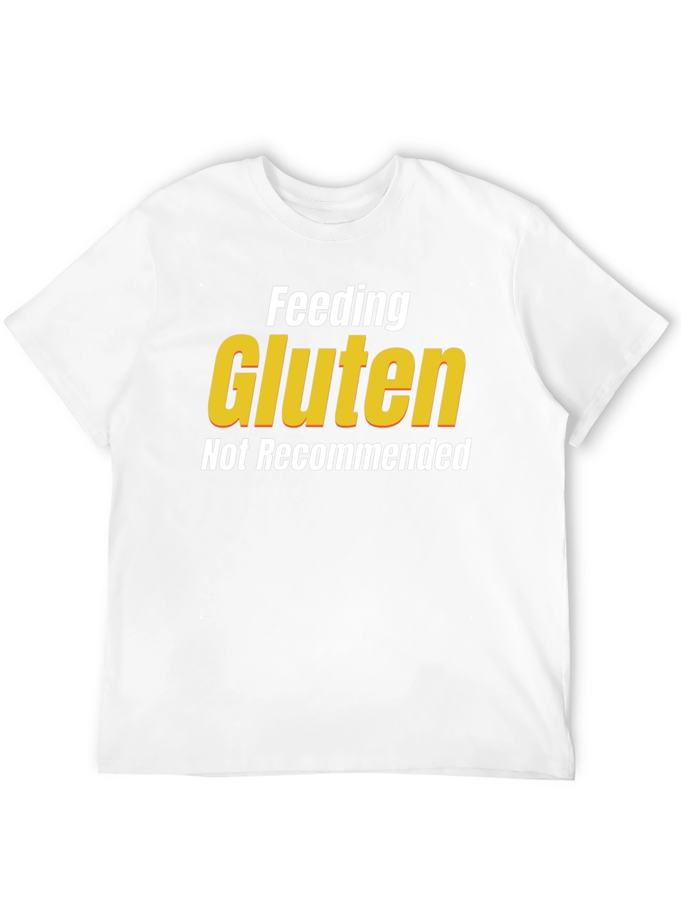 Black Feeding Gluten Not Recommended T-Shirt view 12