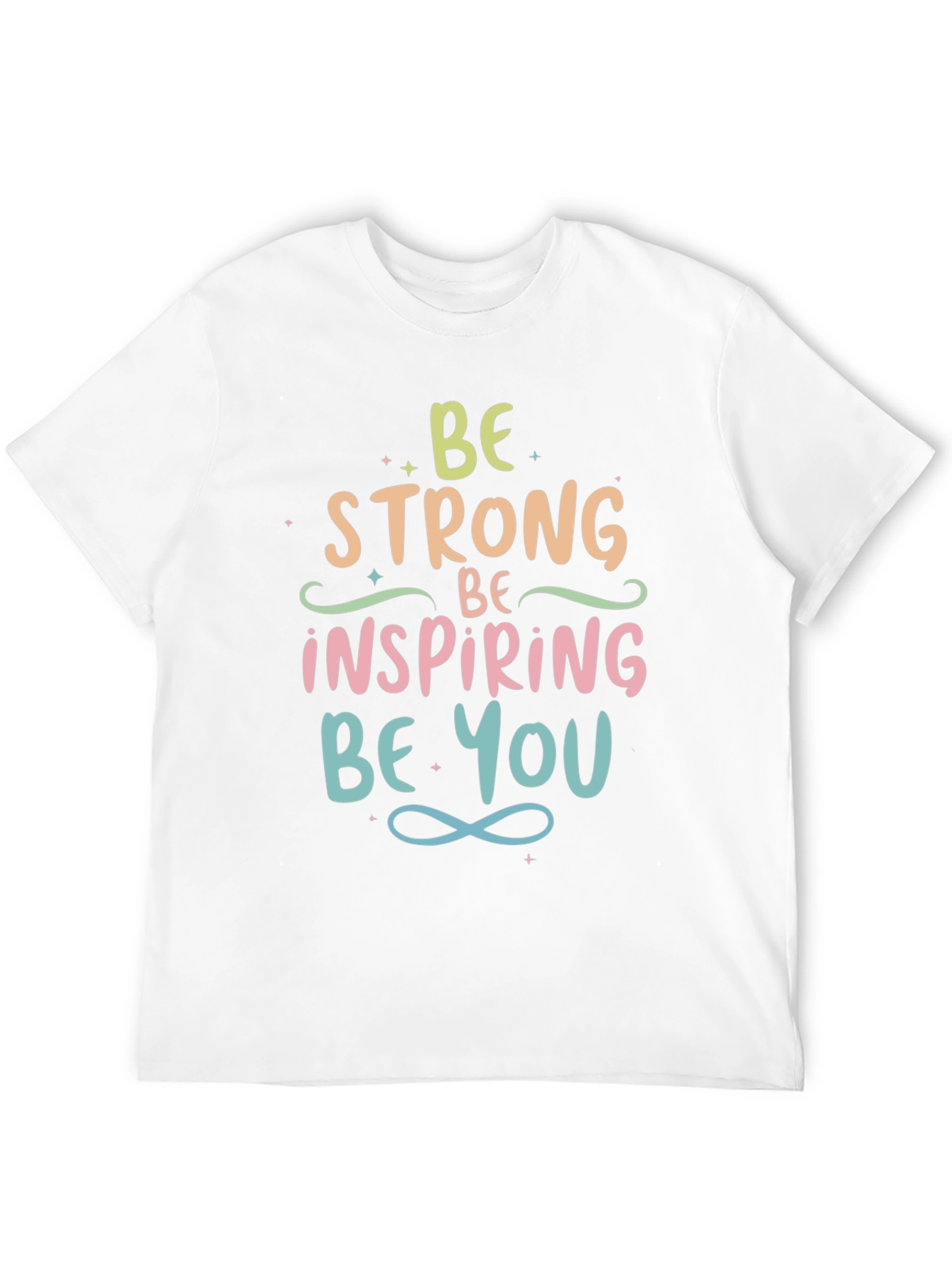 Black Inspirational Graphic Tee - Be Strong, Be You view 12