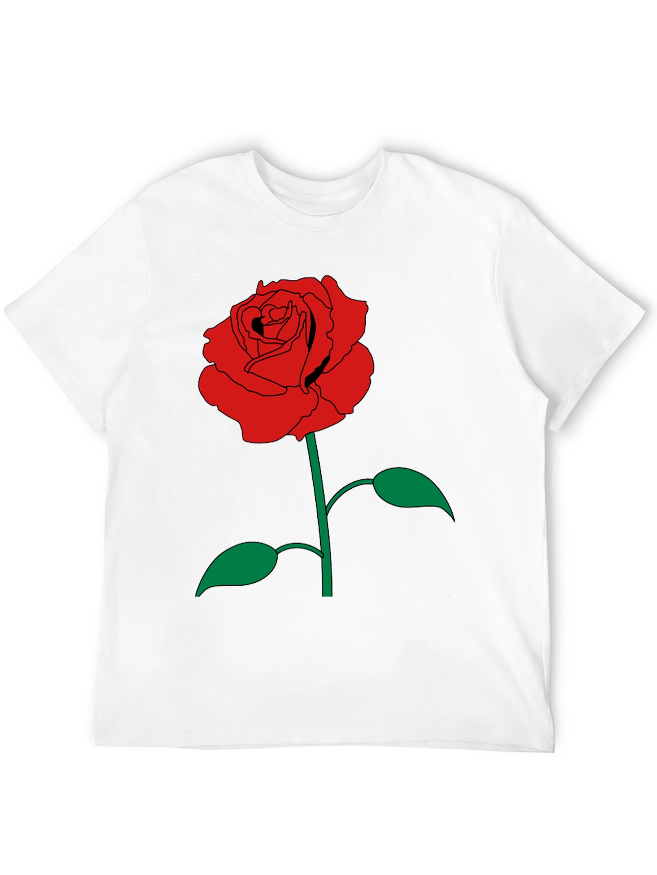 Black Rose Graphic Black T-Shirt view 12