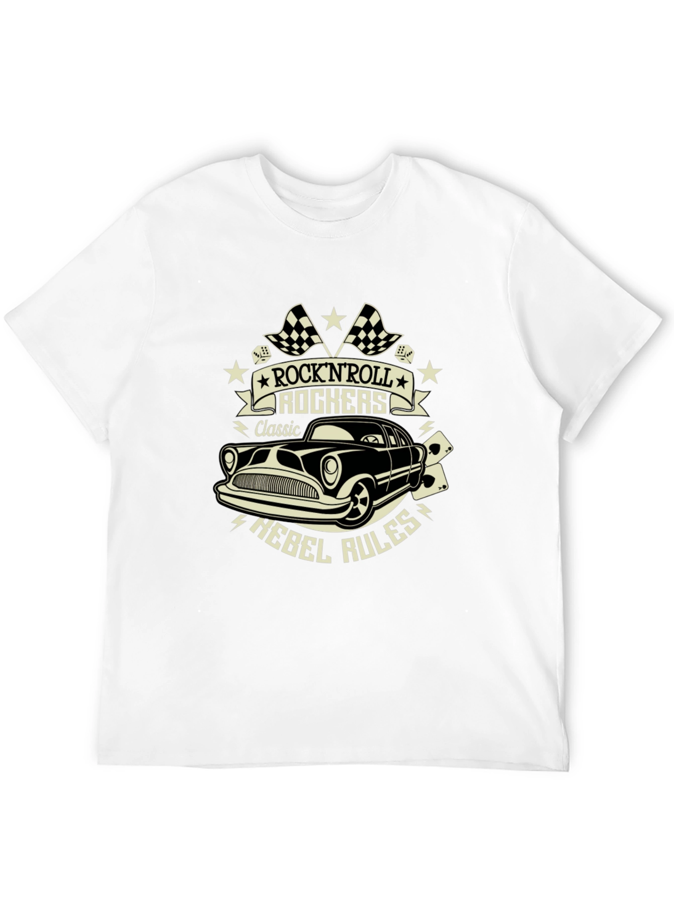 Black Rock'n'Roll Rockers Classic Rebel Rules Tee view 12