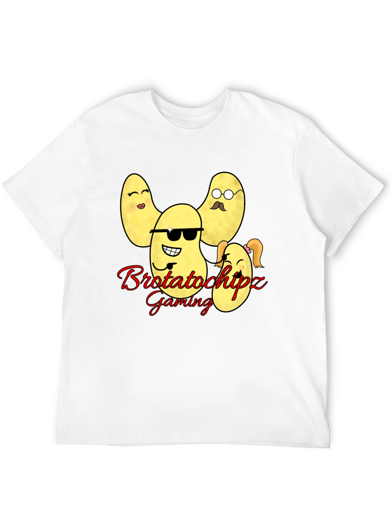 Black Brotatochipz Gaming T-Shirt - Funny Potato Family Tee view 12