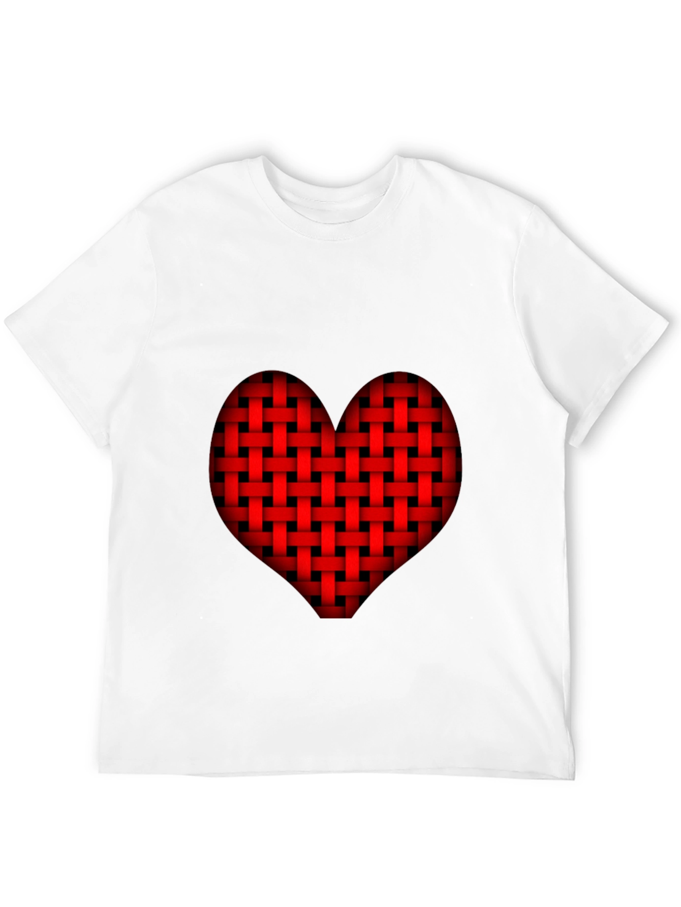 Woven Heart Graphic Tee - Black - 12