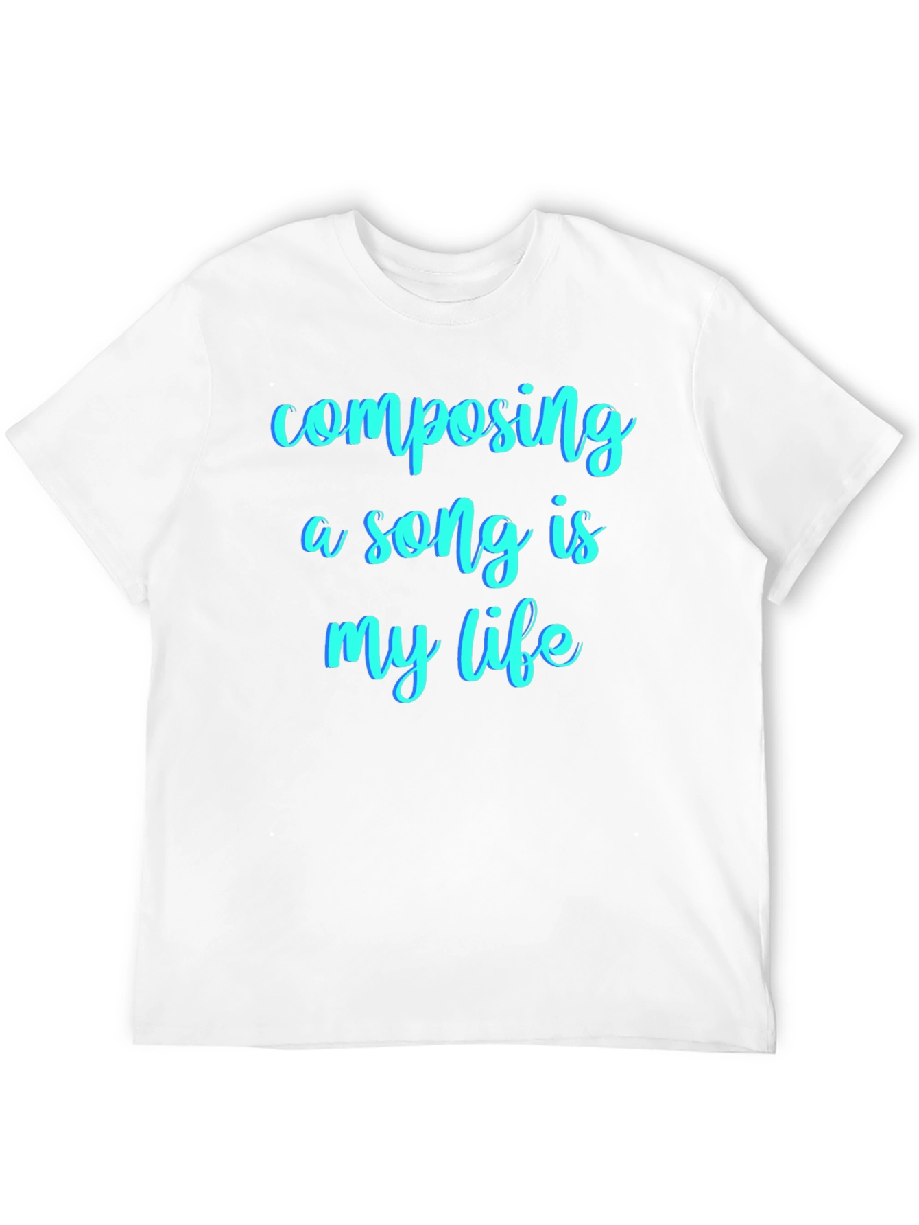 Black Composing a Song is My Life Graphic T-Shirt view 12