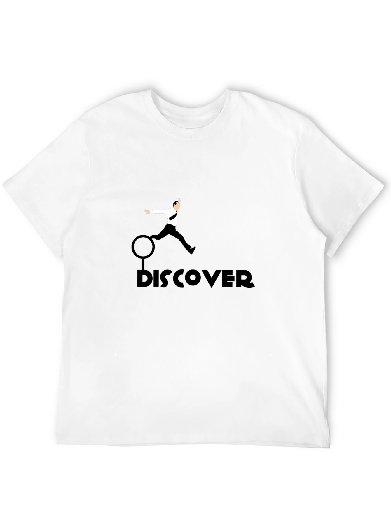 Black Discover Black T-Shirt for Men view 12