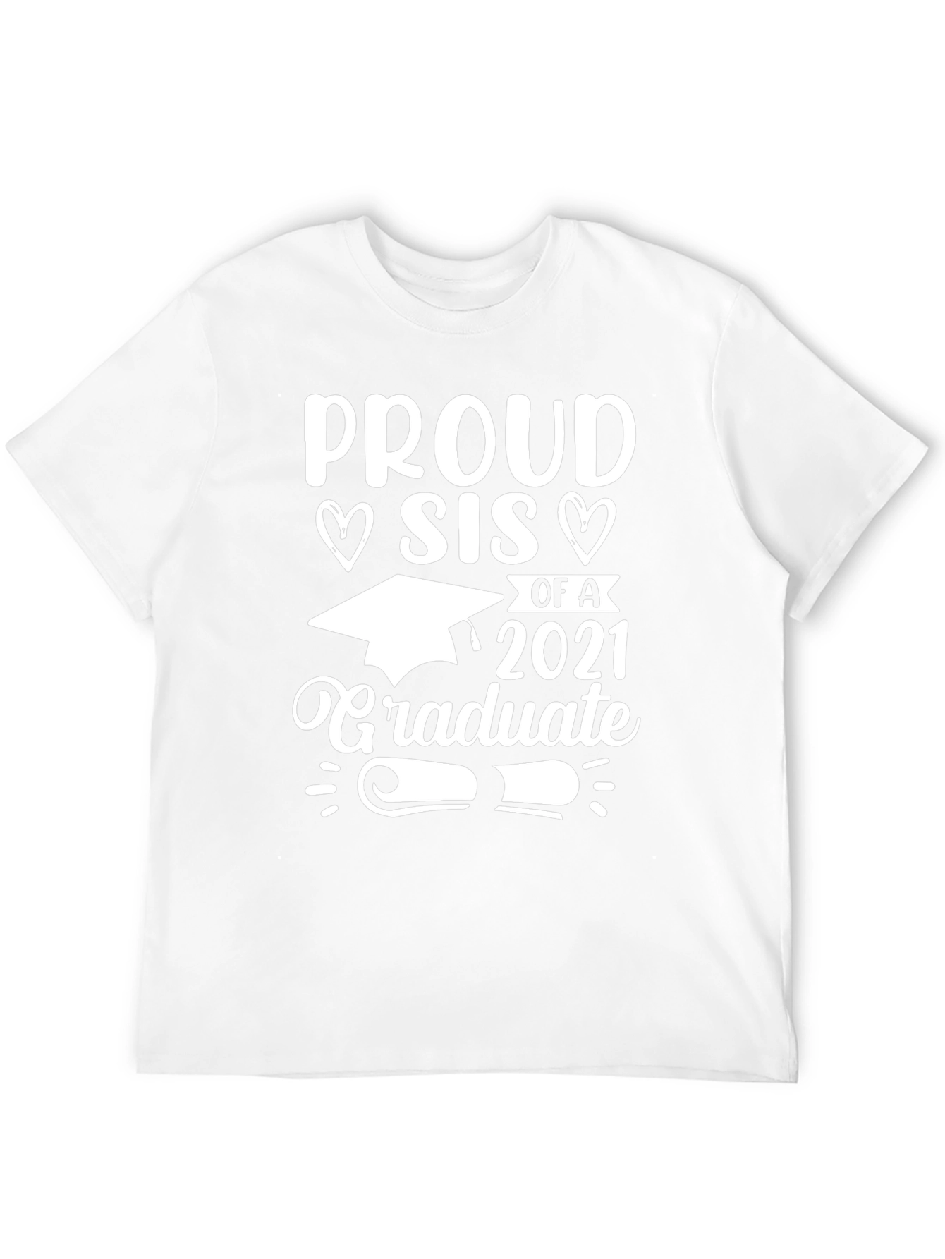 Black Proud Sis of a 2021 Graduate T-Shirt view 12