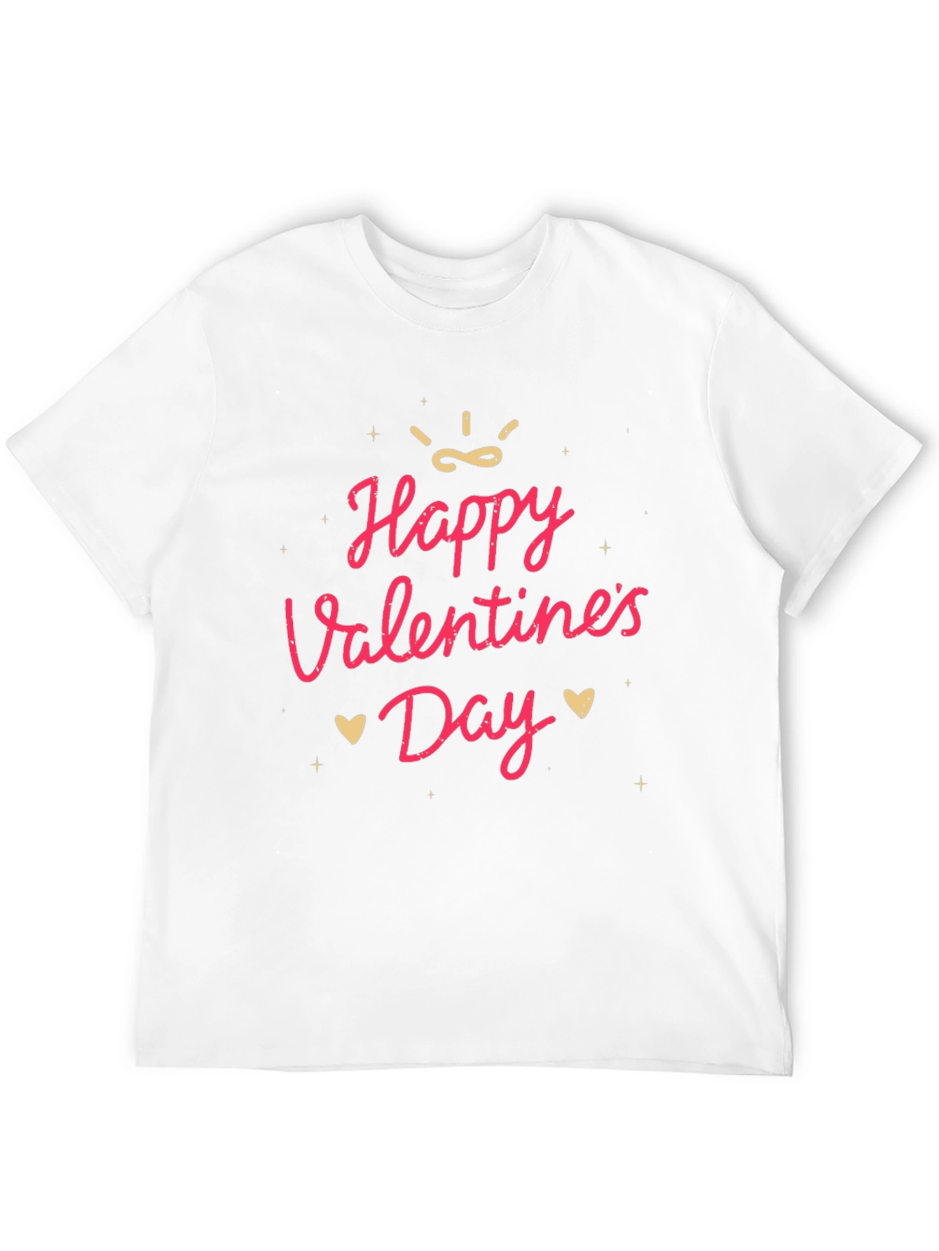 Black Happy Valentine's Day Graphic Tee - Soft Cotton Blend view 12