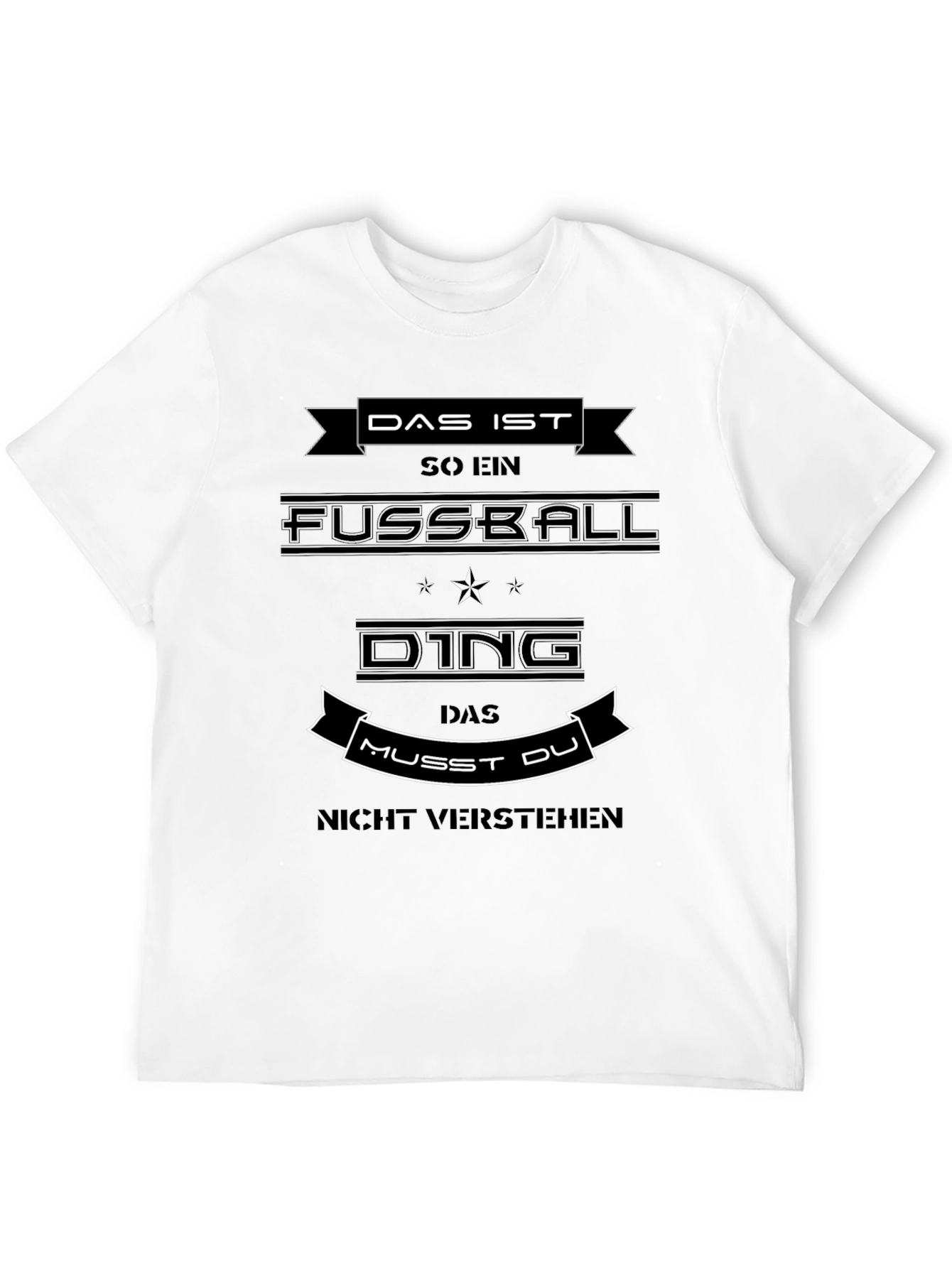 Black Das Ist Fussball Funny T-Shirt view 12