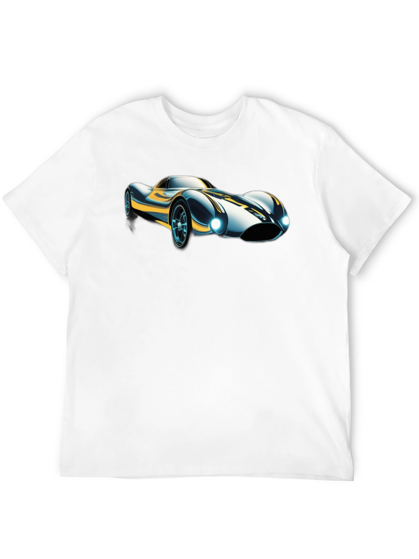 Black Retro Racer T-Shirt - Classic Car Design view 12