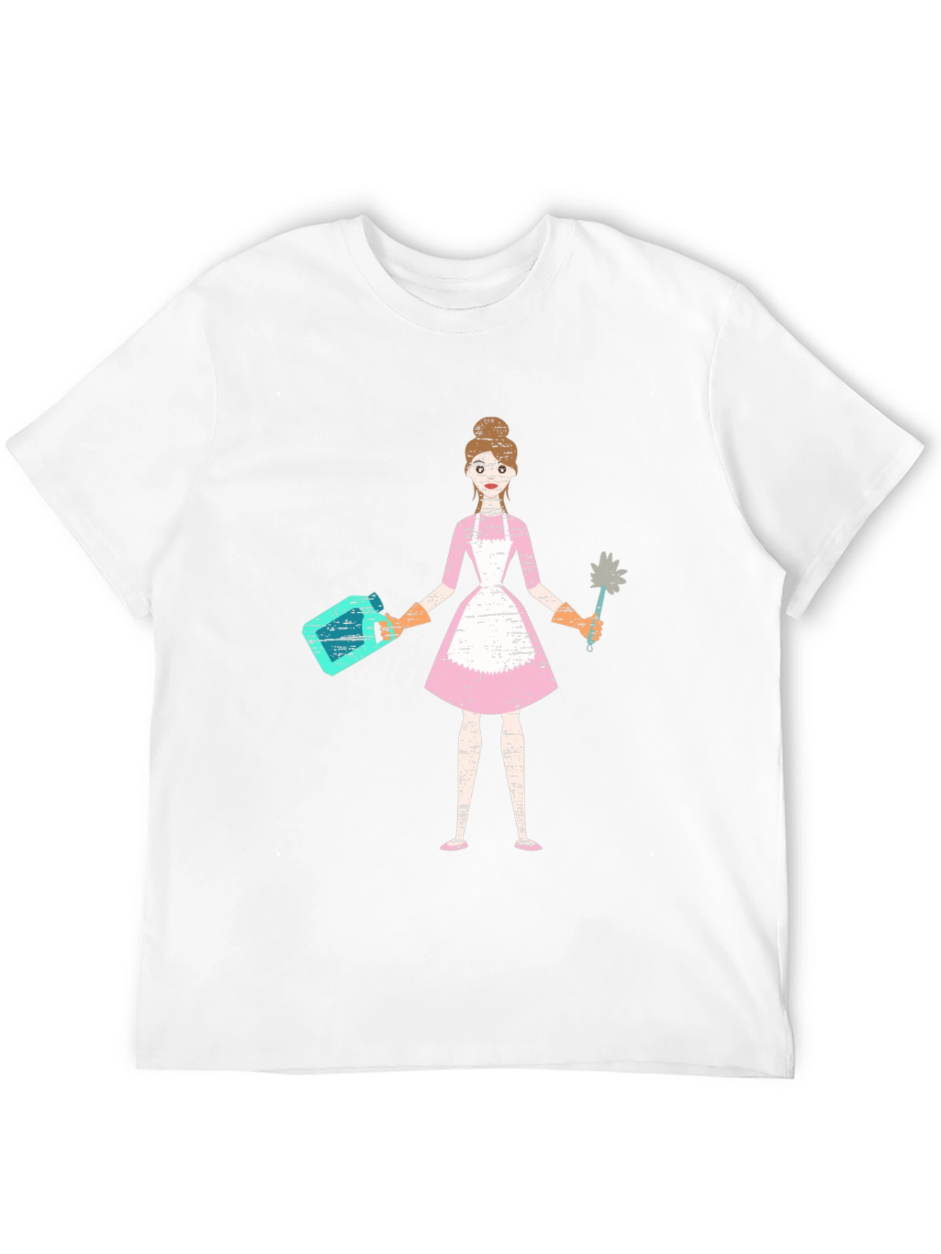 Black Novelty Maid Graphic Black T-Shirt view 12