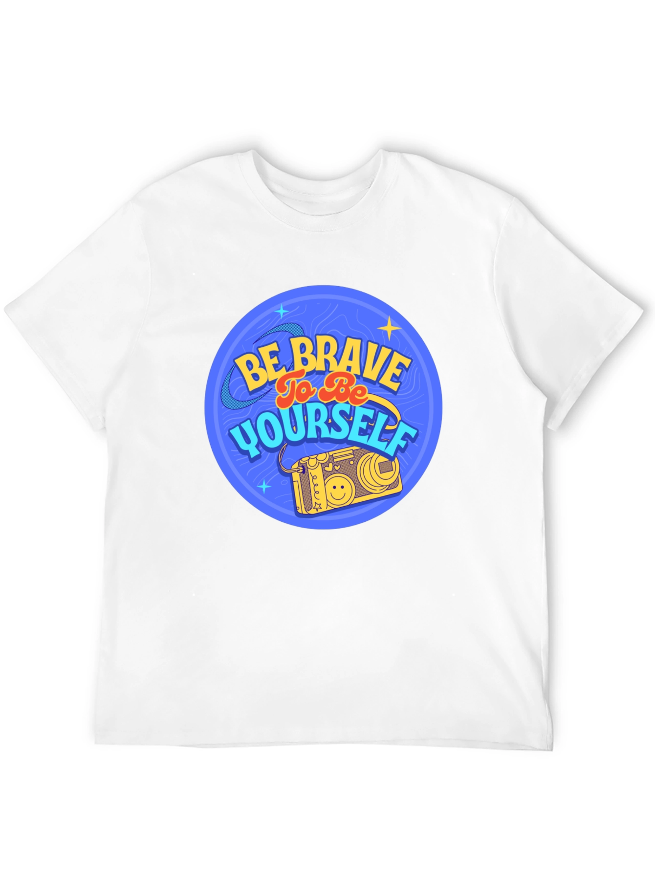 Black Be Brave To Be Yourself Black T-Shirt view 12